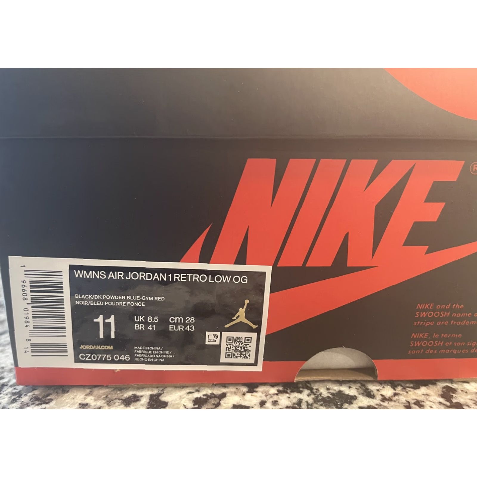 Jordan Brand Jordan 1 Retro Low Womens OG 'UNC to Chicago' 2023 Authentic Brand New Sz 11 Ladies Sneakers Size US 8.5 / IT 38.5 - 2 Thumbnail