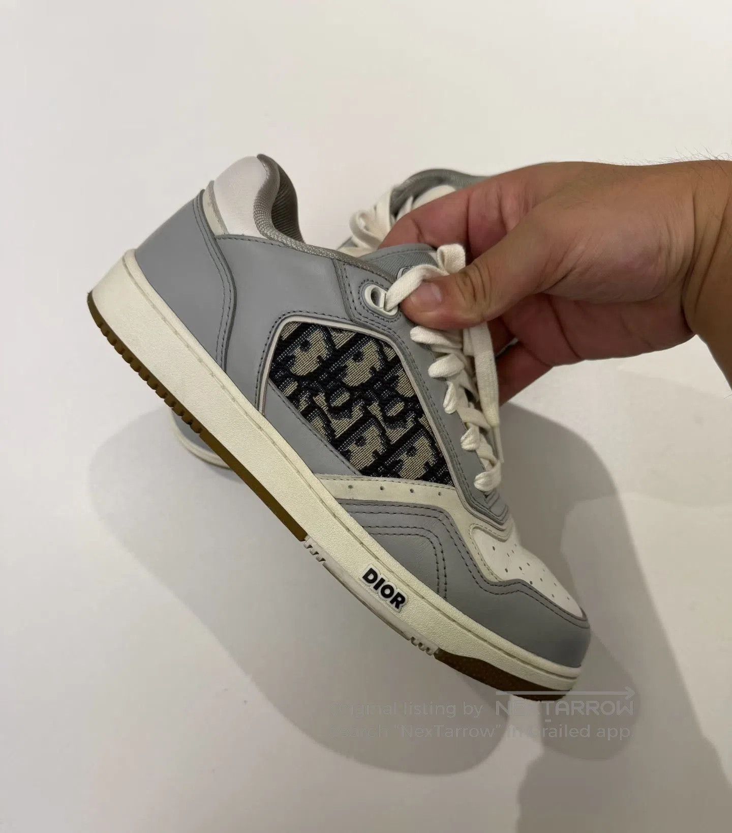 Dior Dior Gray and White Side Logo Retro Sport Shoes| Size US 7 / EU 40 - 5 Thumbnail