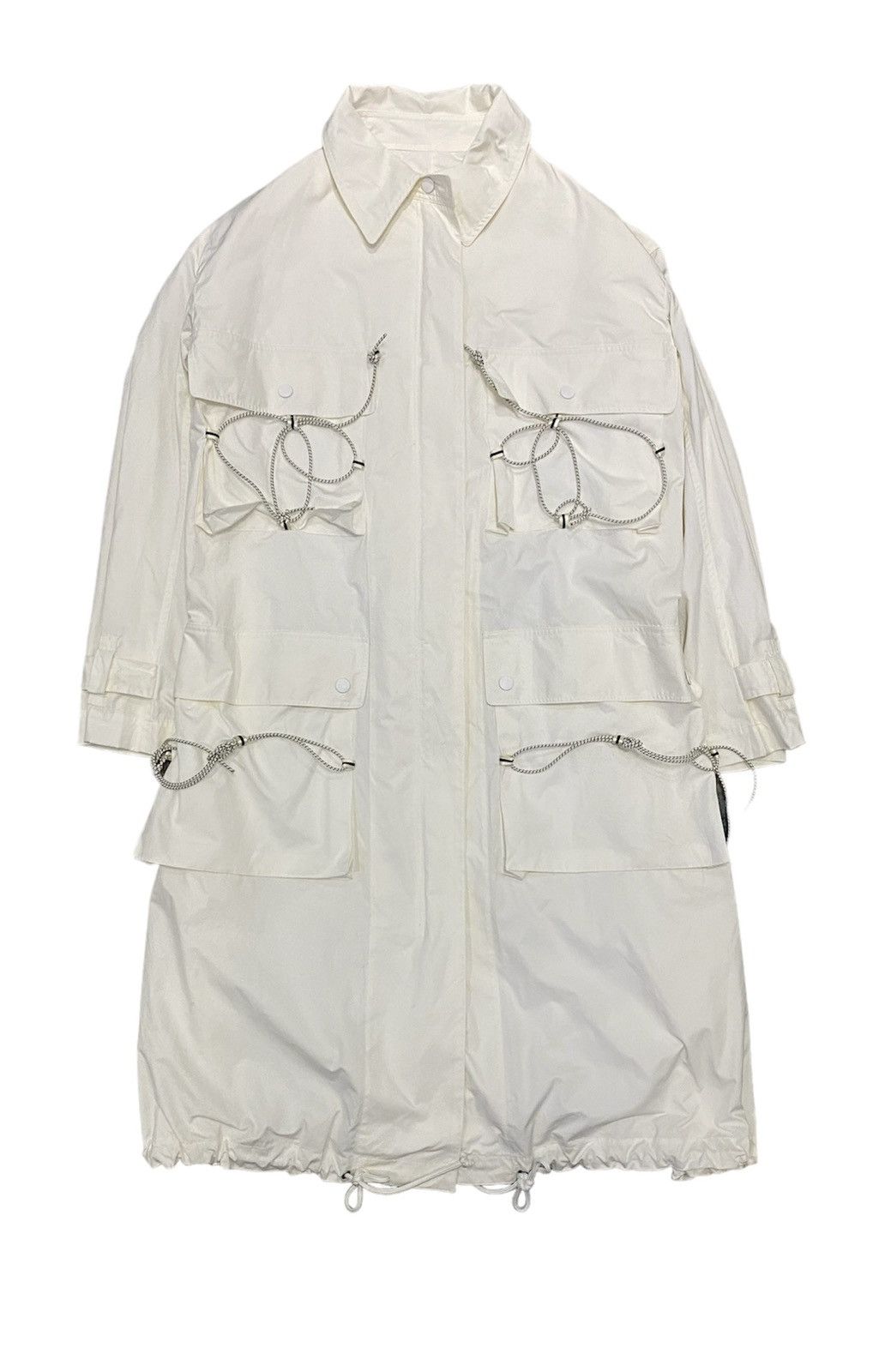 Issey Miyake SS04 ISSEY MIYAKE Bungee Cord Long Raincoat Size US M / EU 48-50 / 2 - 2 Thumbnail