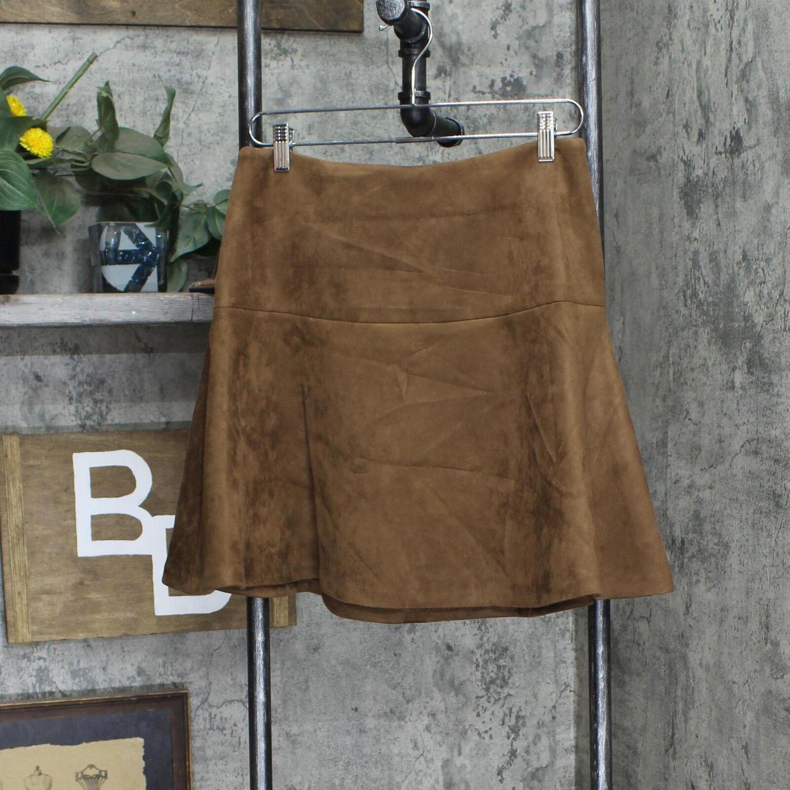 Tommy Hilfiger Tommy Hilfiger Fit & Flare Skirt H27S3313 Cognac Brown 6 Size 28" / US 6 / IT 42 - 1 Thumbnail