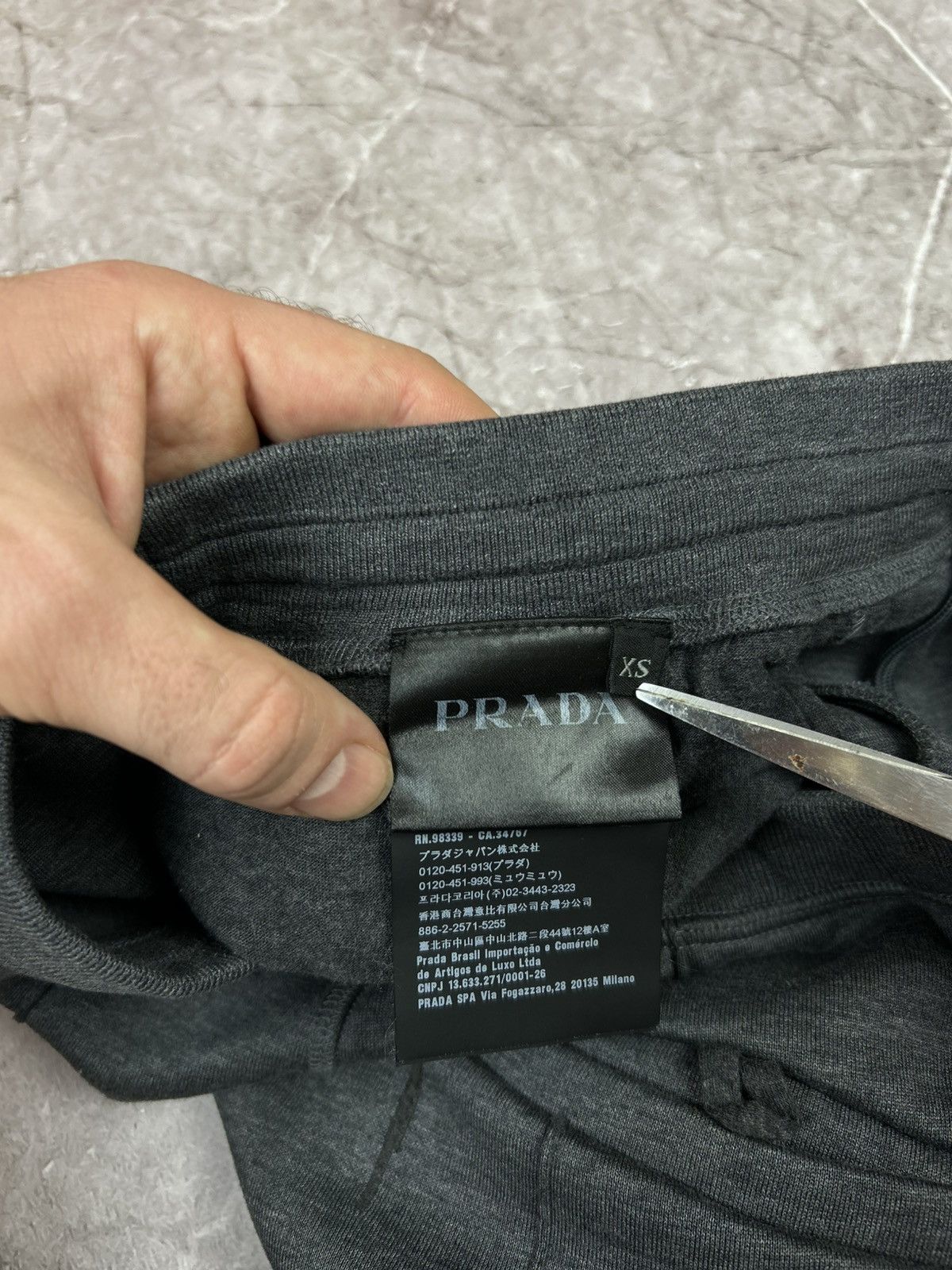 Prada Prada Men’s Grey Technical/Casual Pants – Prada Trousers Size US 30 / EU 46 - 7 Thumbnail