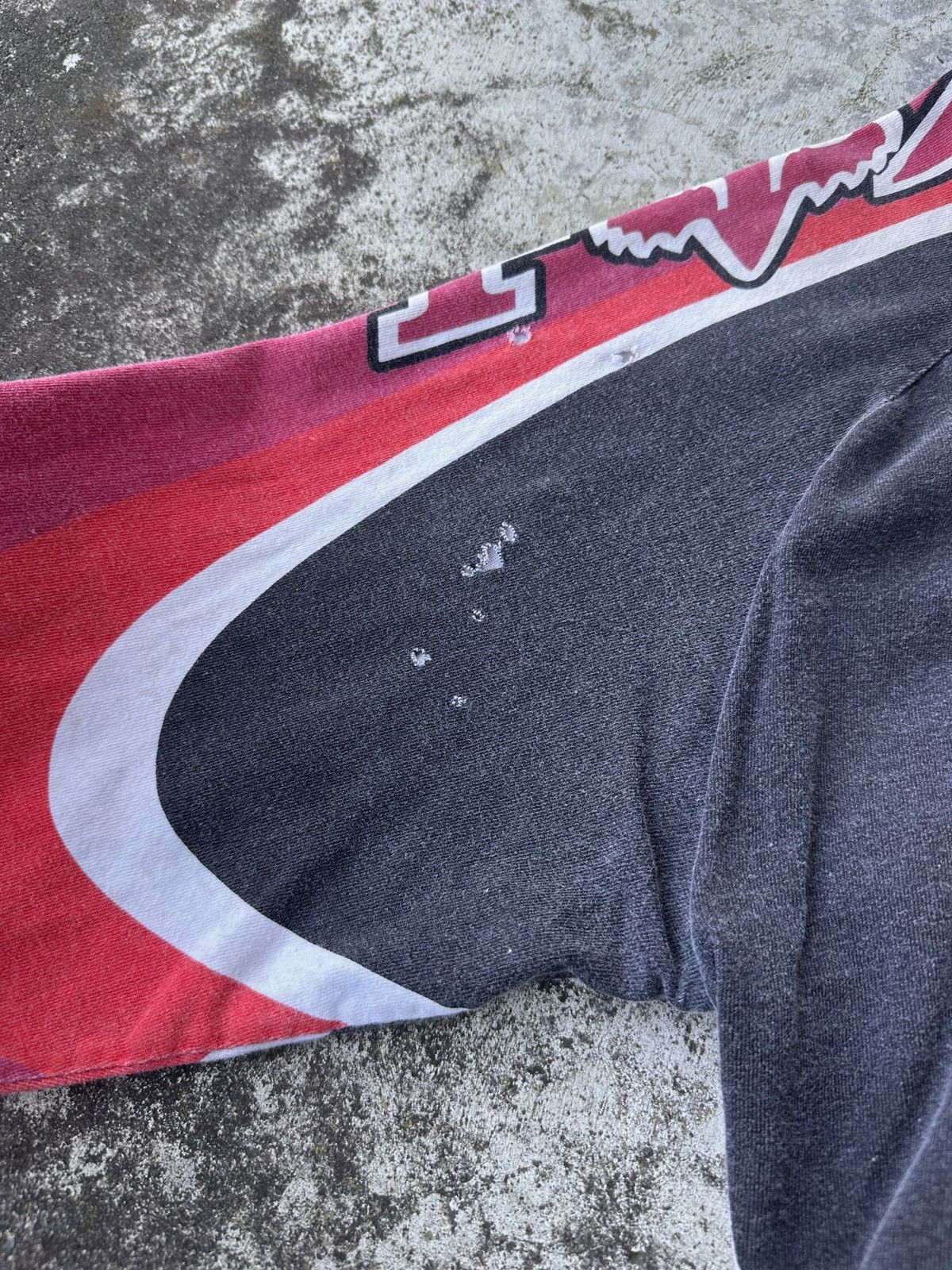 Fox Racing Fox Dirt bike Racing Trashed mud splatter long sleeve tee Size US XL / EU 56 / 4 - 6 Thumbnail