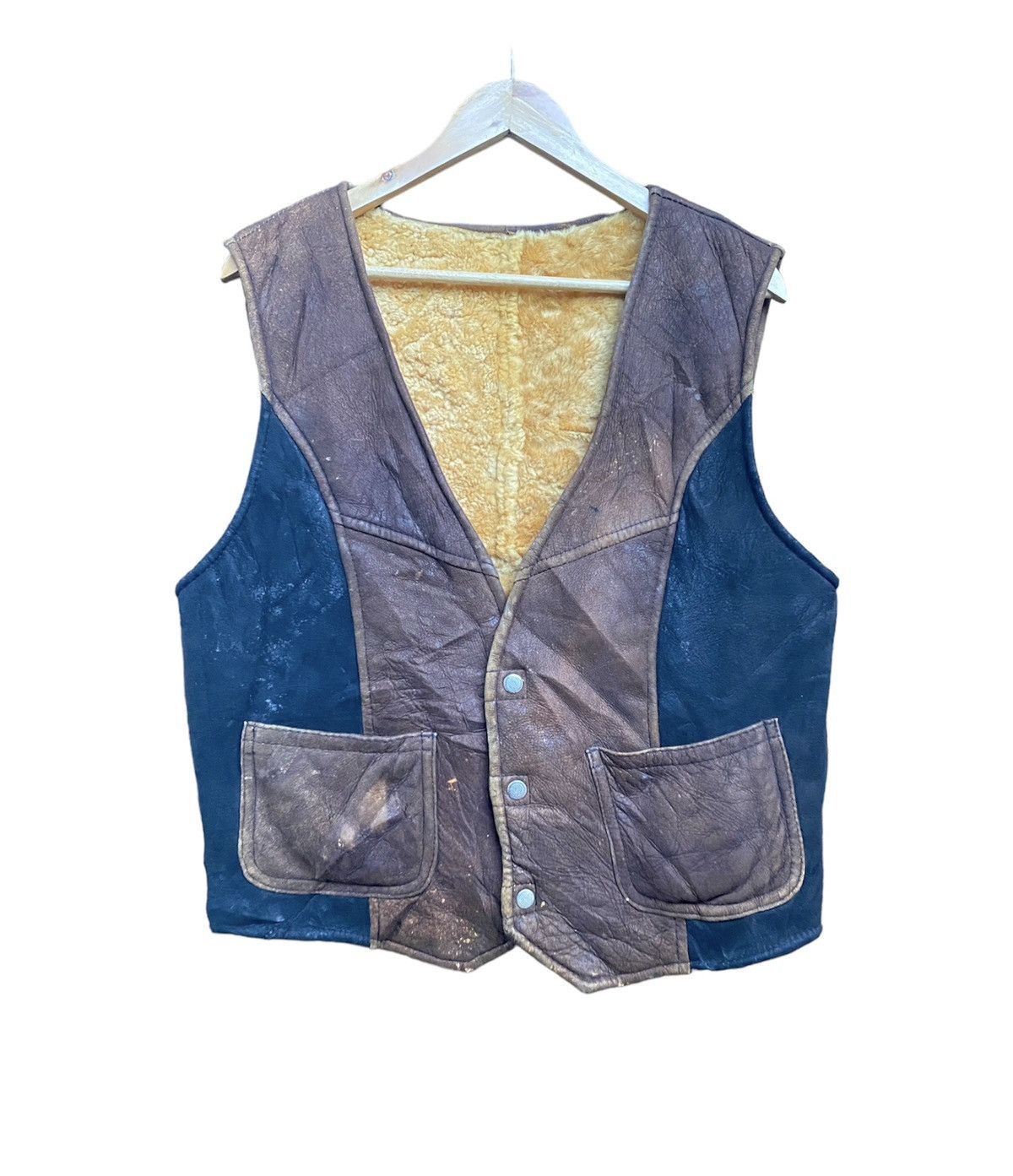 Leather × Vintage Vintage Leather vest Size US S / EU 44-46 / 1 - 1 Thumbnail