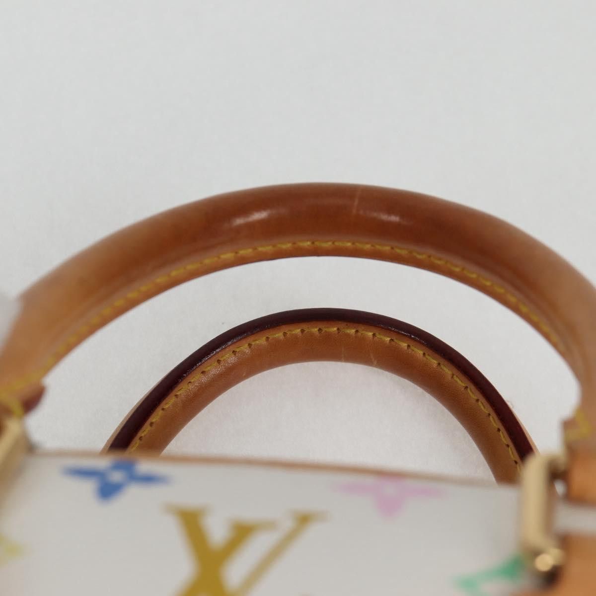 Louis Vuitton LOUIS VUITTON Monogram Multicolor Trouville Hand Bag White Size ONE SIZE - 8 Thumbnail