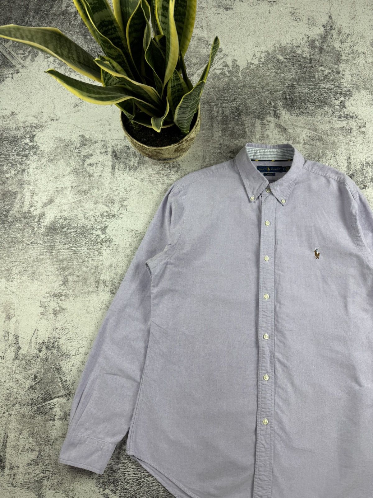 Polo Ralph Lauren Polo Ralph Lauren Basic Blank 90S Longsleeve Button Shirt Size US L / EU 52-54 / 3 - 4 Thumbnail