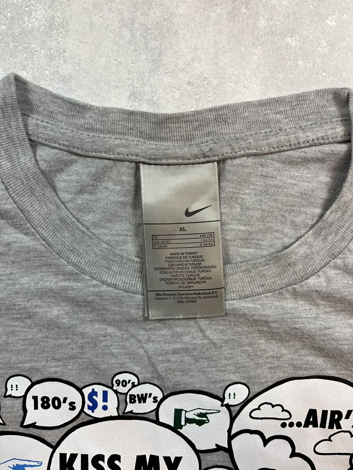 Nike × Vintage 90s Nike Air Vintage Y2K Oversized Retro Tee T-Shirt Size US XL / EU 56 / 4 - 3 Thumbnail