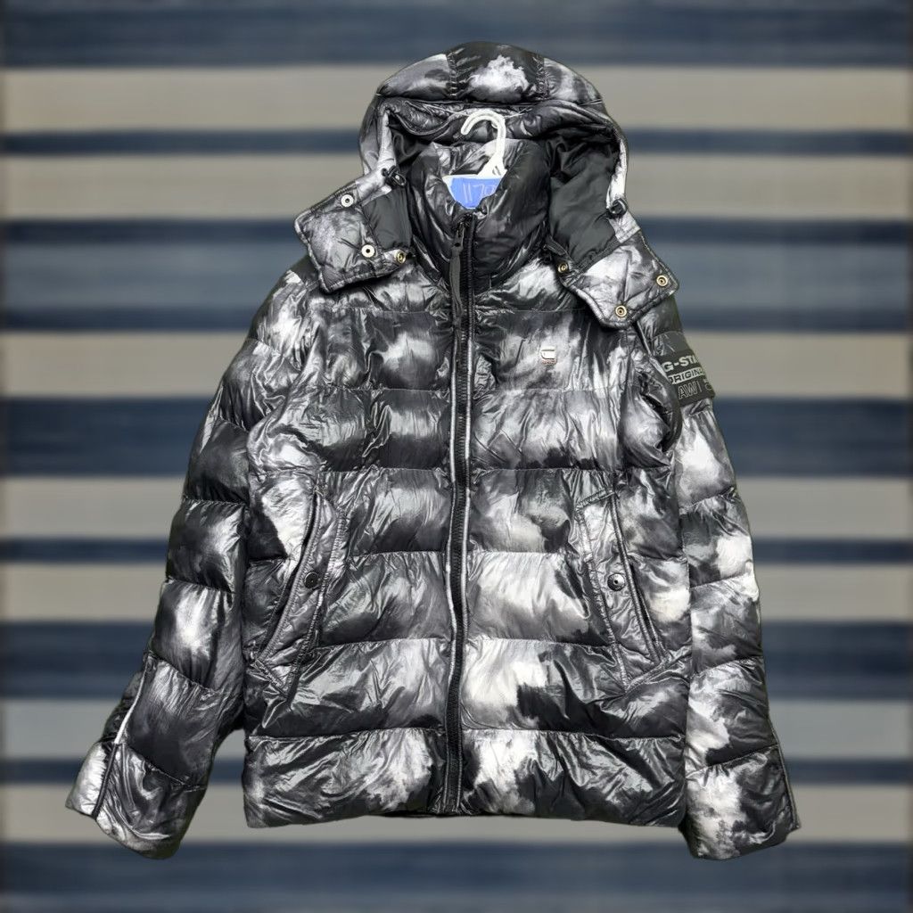 G-Star G STAR RAW Lofty Puffer Jacket Mens S Moon Shine Ripstop Full Zip Casual Winter, Spring | Black Quilted Jacket Mens S Moon Theme - Regular Fit Size US S / EU 44-46 / 1 - 1 Thumbnail