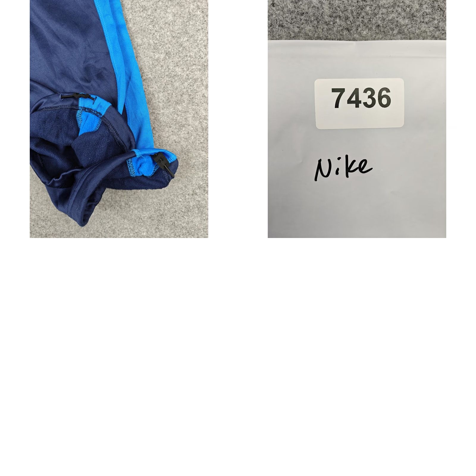 Nike Nike Track Pants Mens Small Blue Therma-FIT Fleece Side Stripe Zip Hem Athletic Size US 29 - 8 Thumbnail