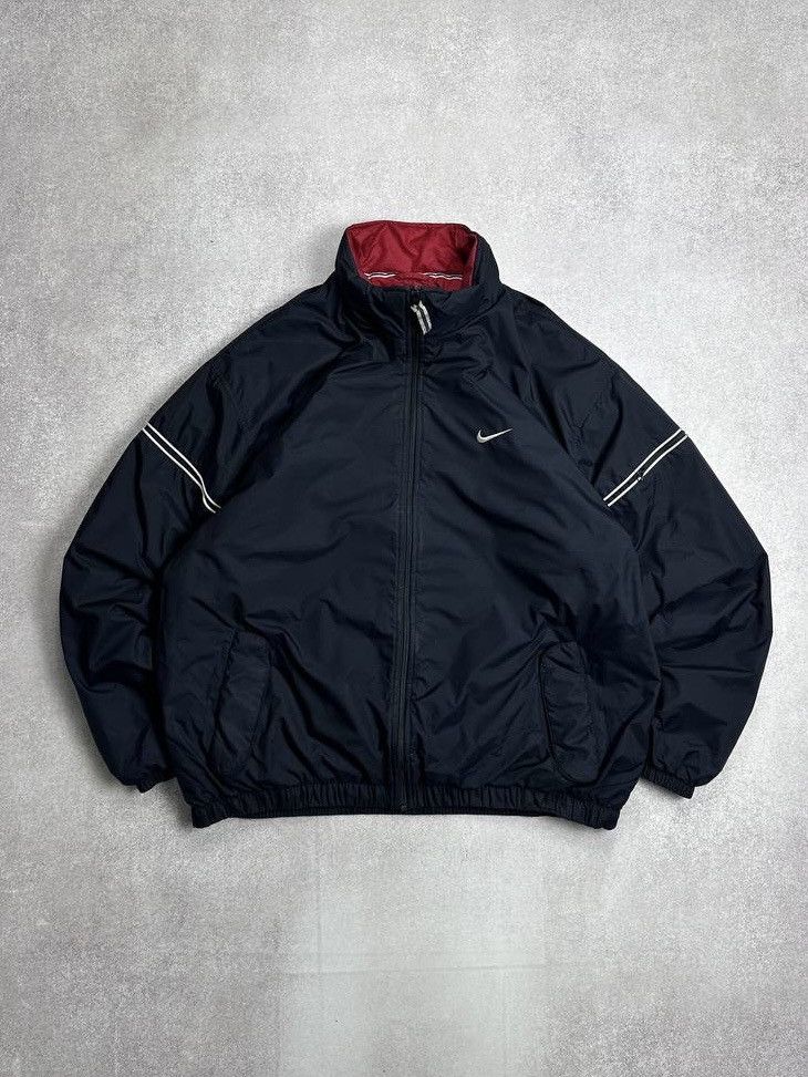 Nike Vintage Nike Swoosh Spellout Down Winter Puffer Jacket XL Size US XL / EU 56 / 4 - 2 Thumbnail