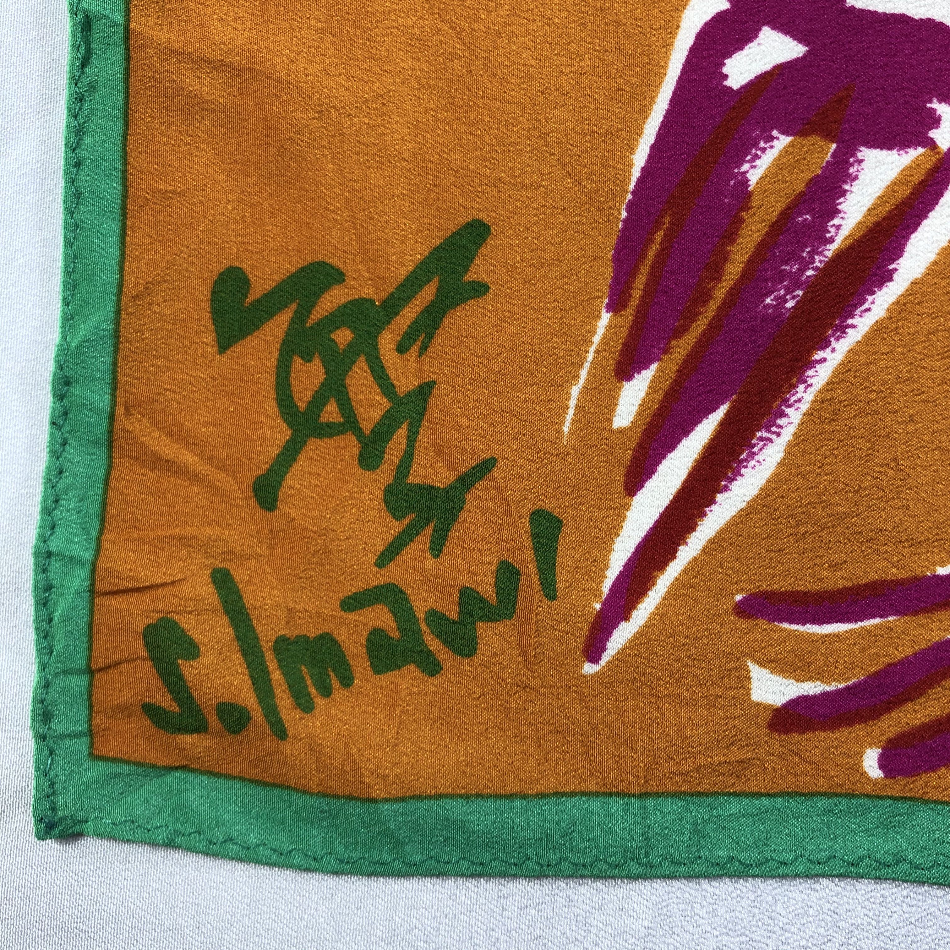Vintage Vintage Silk Scarf Size ONE SIZE - 6 Thumbnail