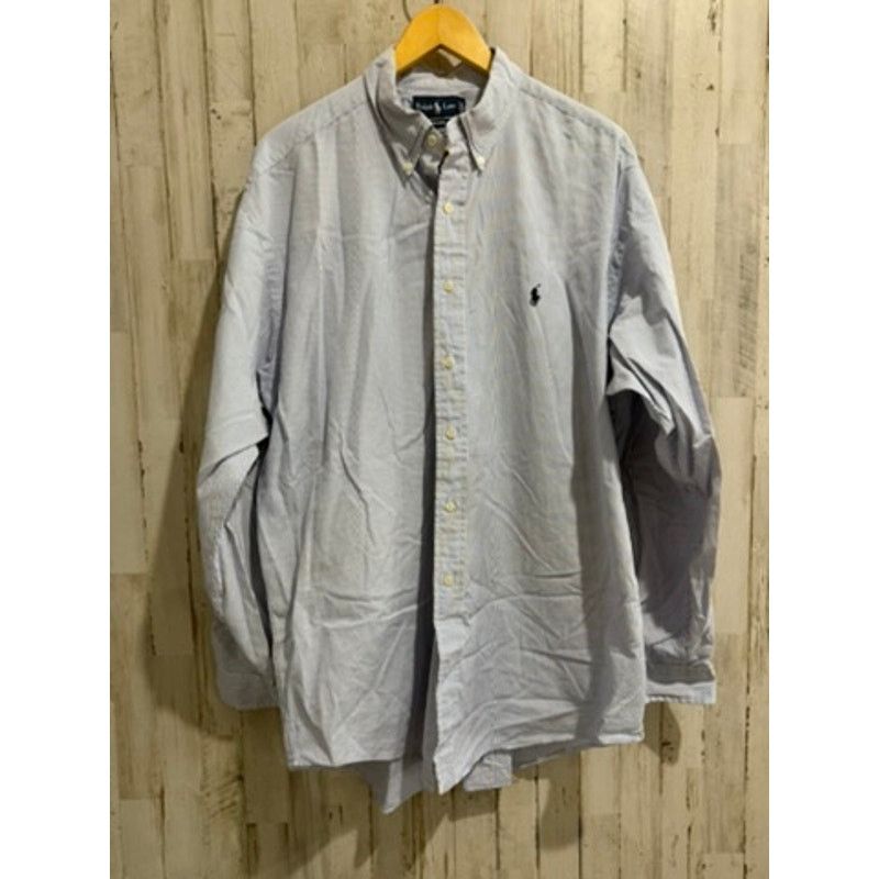 Polo Ralph Lauren Polo Ralph Lauren Shirt Mens XL Blue Striped Button Down Size US XL / EU 56 / 4 - 2 Thumbnail