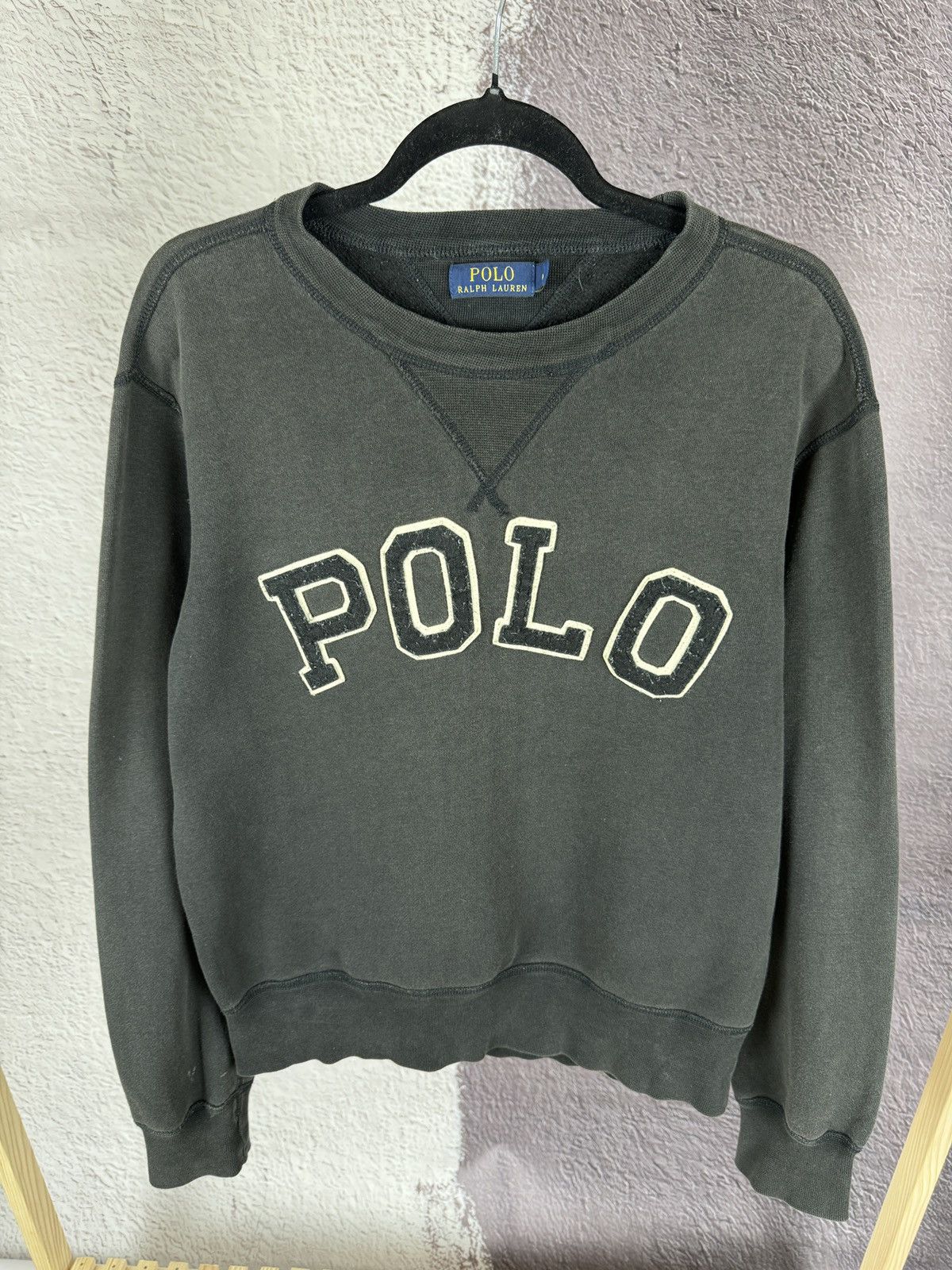 Polo Ralph Lauren Polo Ralph Lauren big logo faded sweatshirt Size US M / EU 48-50 / 2 - 2 Thumbnail