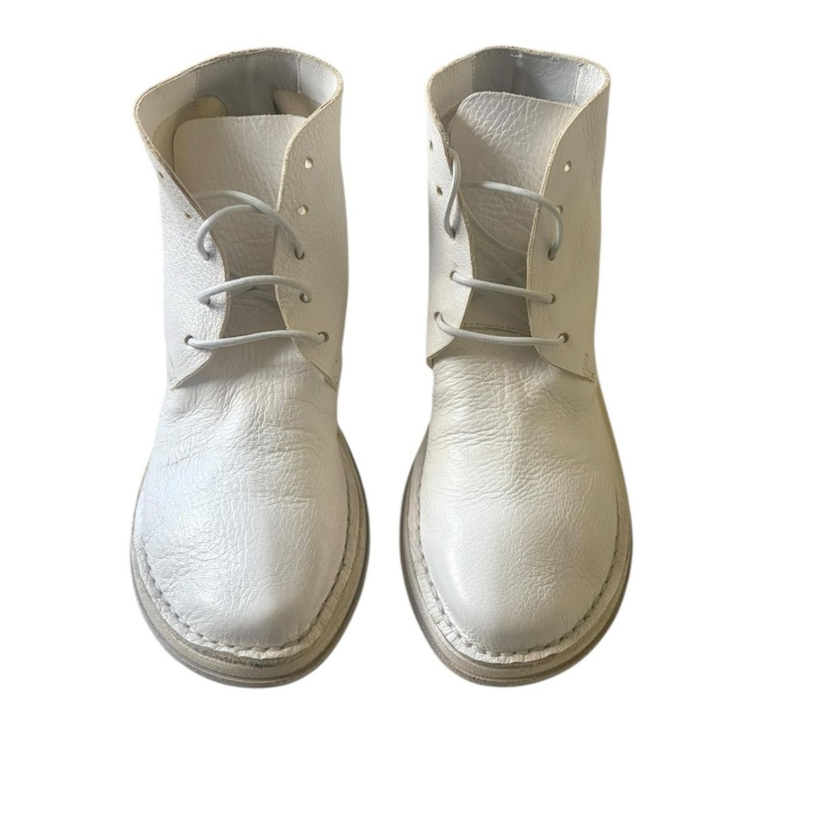 Marsell MARSÈLL Woman Calfskin Lace Up Ankle Boots White Size Size US 6 / IT 36 - 10 Thumbnail