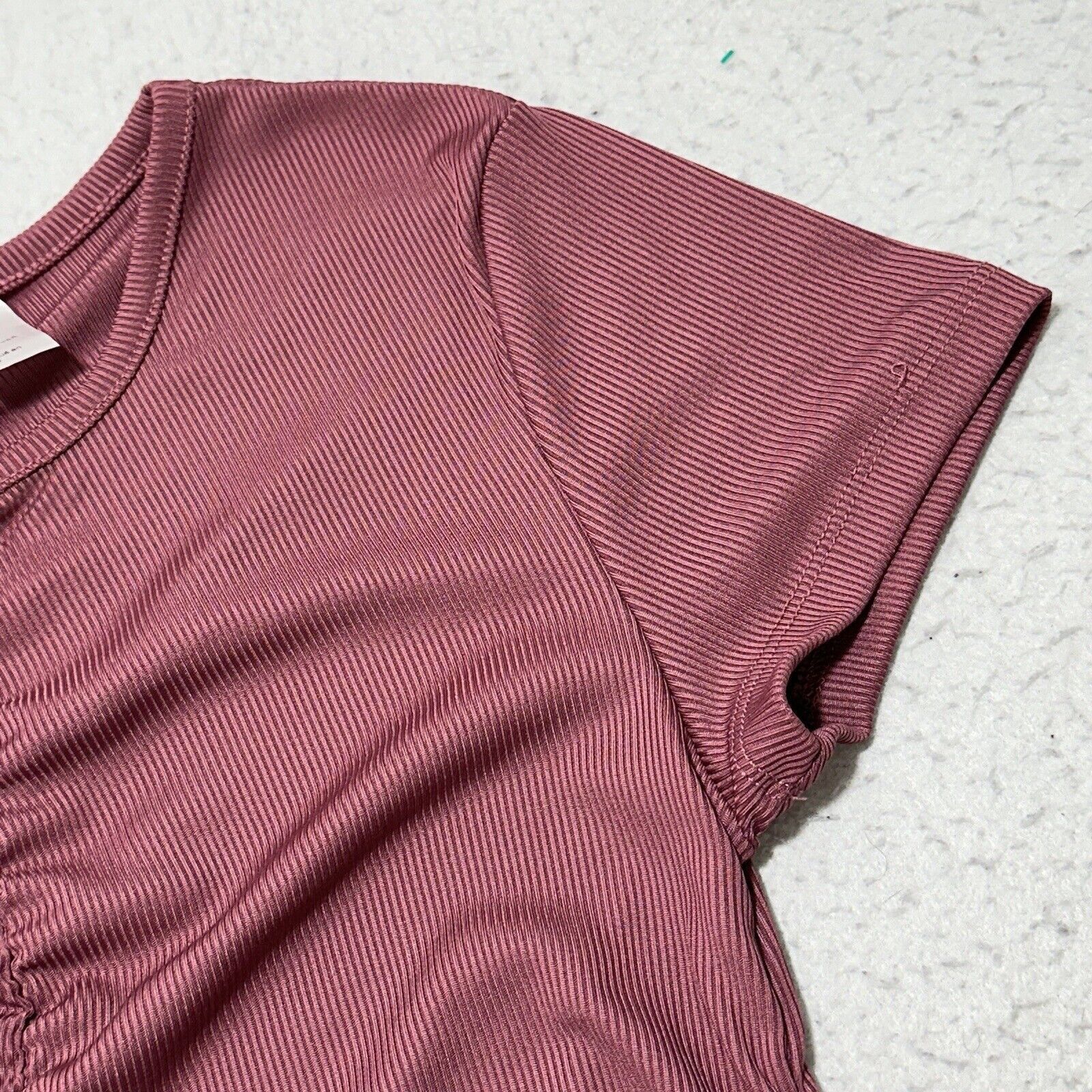 H&M H&M Divided Medium Purple Short Sleeve Ruched Mini Dress Size M / US 6-8 / IT 42-44 - 5 Thumbnail