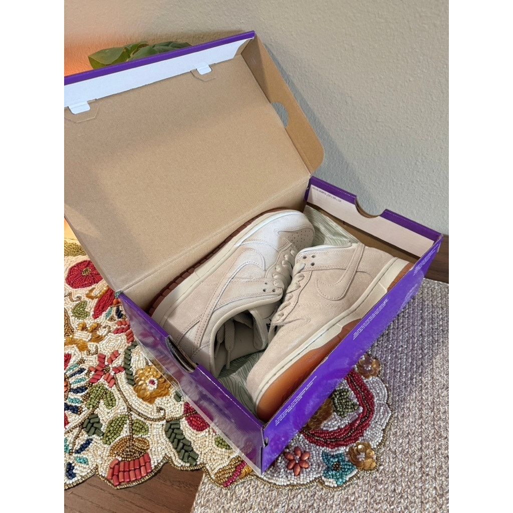 Nike Nike SB Dunk Low Pro B Pale Ivory Sail Coconut Milk Beige Size US 8 / EU 41 - 7 Thumbnail