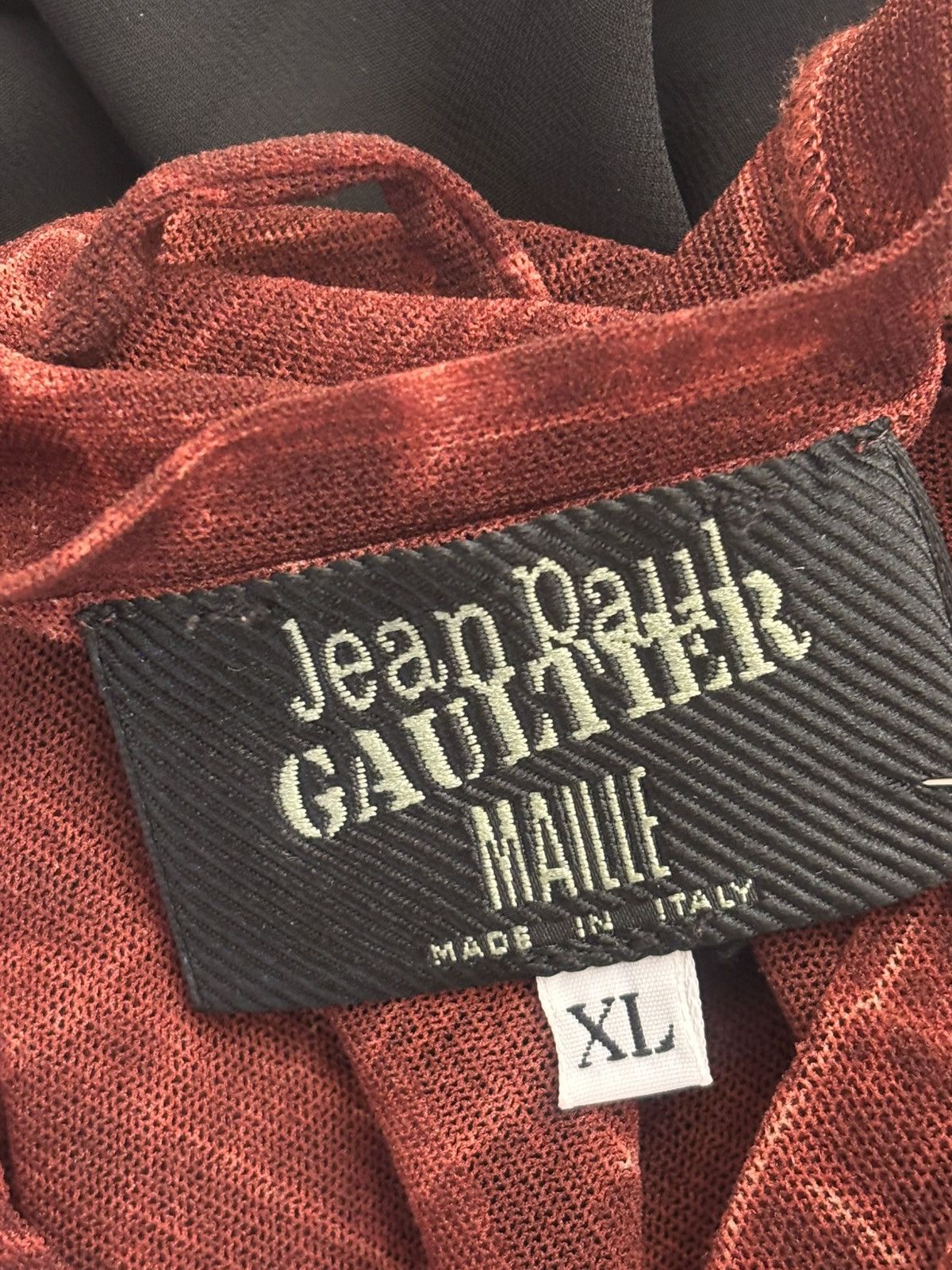 Vintage Jean Paul Gaultier Mesh Top Blouses Print Bondage Vintage Size XL / US 12-14 / IT 48-50 - 3 Thumbnail