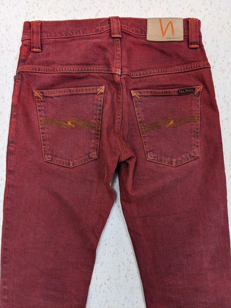 Nudie Jeans Nudie Jeans Thin Finn Organic Icon Red Denim Size US 30 / EU 46 - 3 Thumbnail
