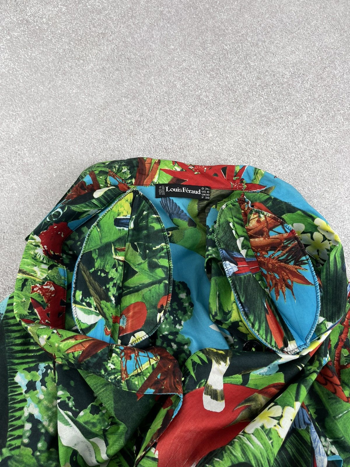 Louis Feraud × Vintage Louis Feraud Suit Blazer Trousers Tropical Bird Print Size M / US 6-8 / IT 42-44 - 10 Thumbnail