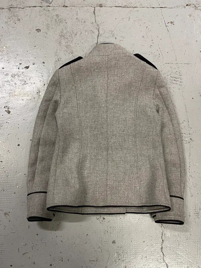Moschino Moschino Officer Double-Breasted Grey Wool Jacket Size S / US 4 / IT 40 - 7 Thumbnail