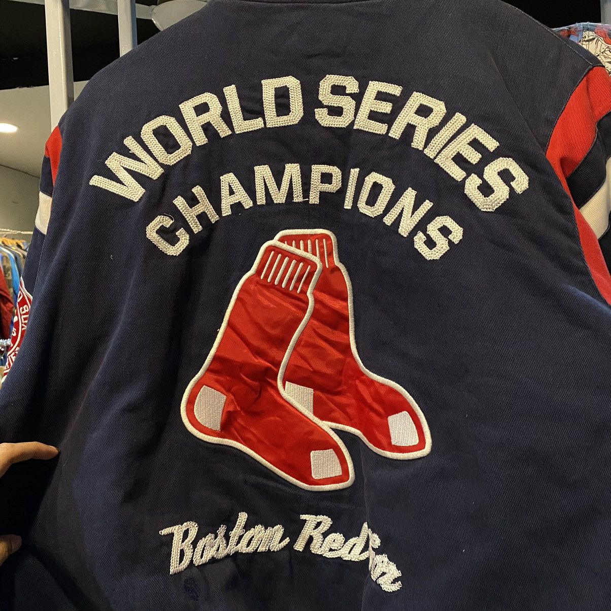 MLB × Vintage Vintage Y2K Boston Red Sox World Series Champ Varsity Jacket Size US M / EU 48-50 / 2 - 6 Thumbnail