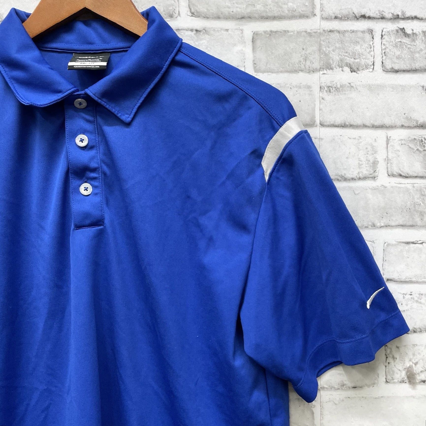 Nike Nike Golf Polo Shirt Mens Size M blue Dri-Fit Athletic Size US M / EU 48-50 / 2 - 2 Thumbnail