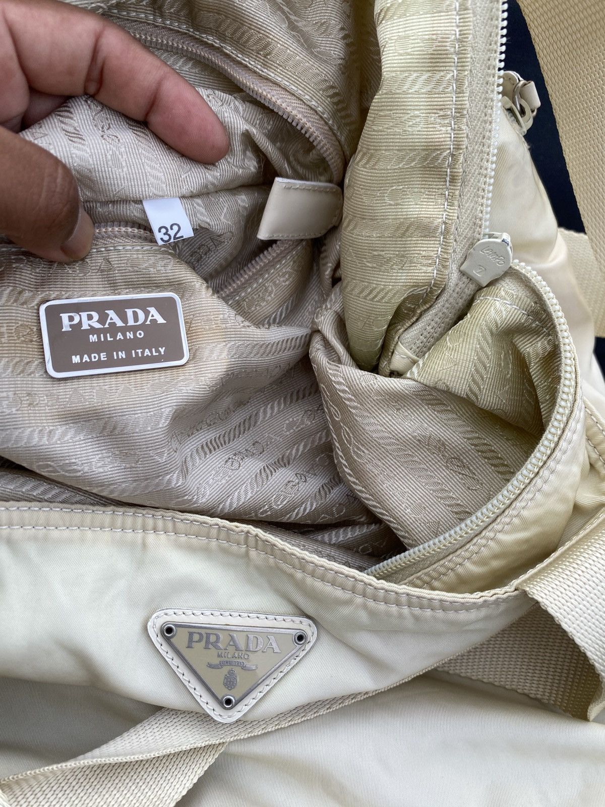 Prada Rare Vintage PRADA Nylon Tote Bag Size ONE SIZE - 16 Thumbnail