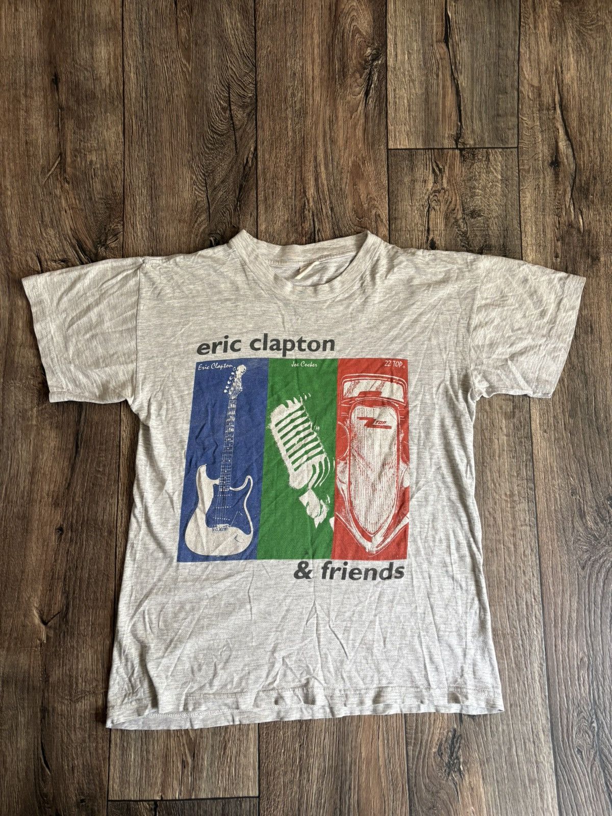 Band Tees Vintage 1993 Eric Clapton Joe Cocker ZZ Top Friends Tour Tee Size US M / EU 48-50 / 2 - 1 Thumbnail