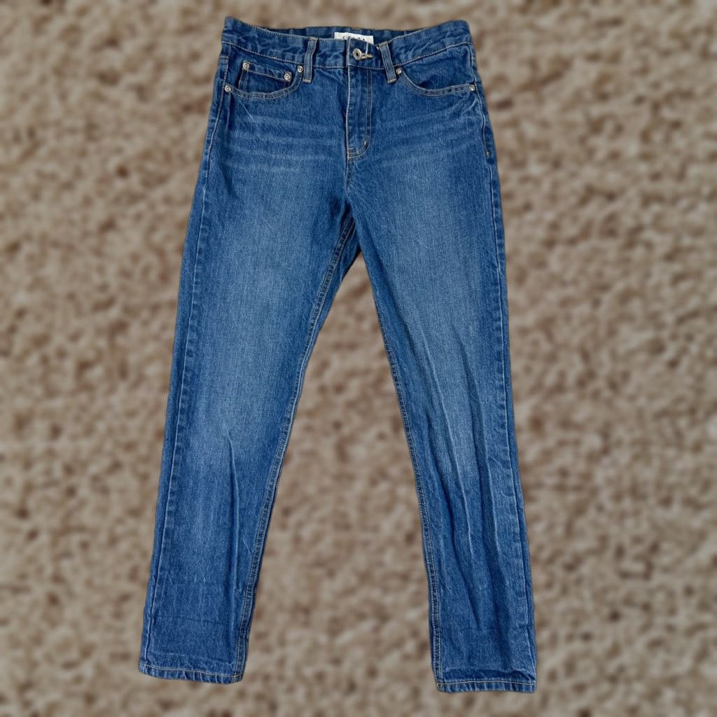 Vintage Colza Pants Womens Small 100% Cotton Mid Rise Medium Wash Zip Fly 26x26 Size 28" / US 6 / IT 42 - 1 Thumbnail