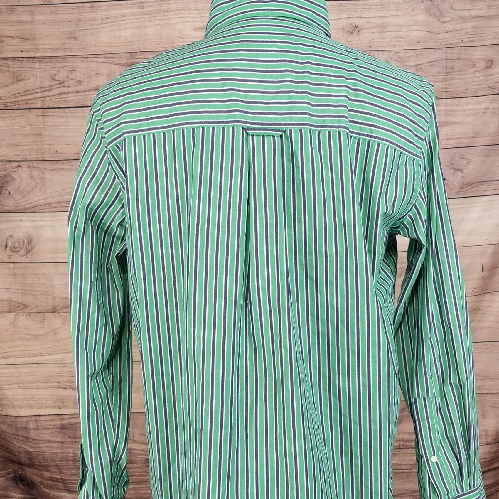 Chaps CHAPS GREEN STRIPED BUTTON-DOWN SHIRT MENS SIZE M MEDIUM Size US M / EU 48-50 / 2 - 4 Thumbnail
