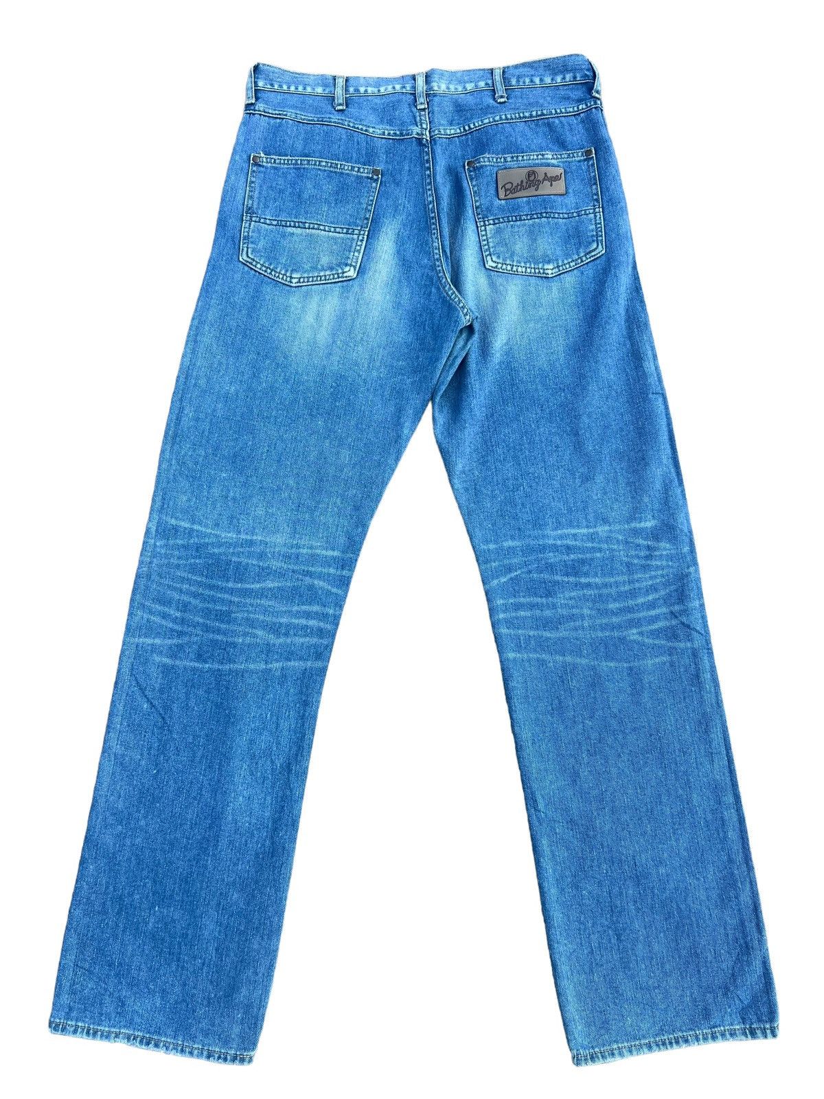 Bape Bathing Ape Nigo Era Wranlger Inspired Distress Denim Jeans Size US 32 / EU 48 - 2 Thumbnail