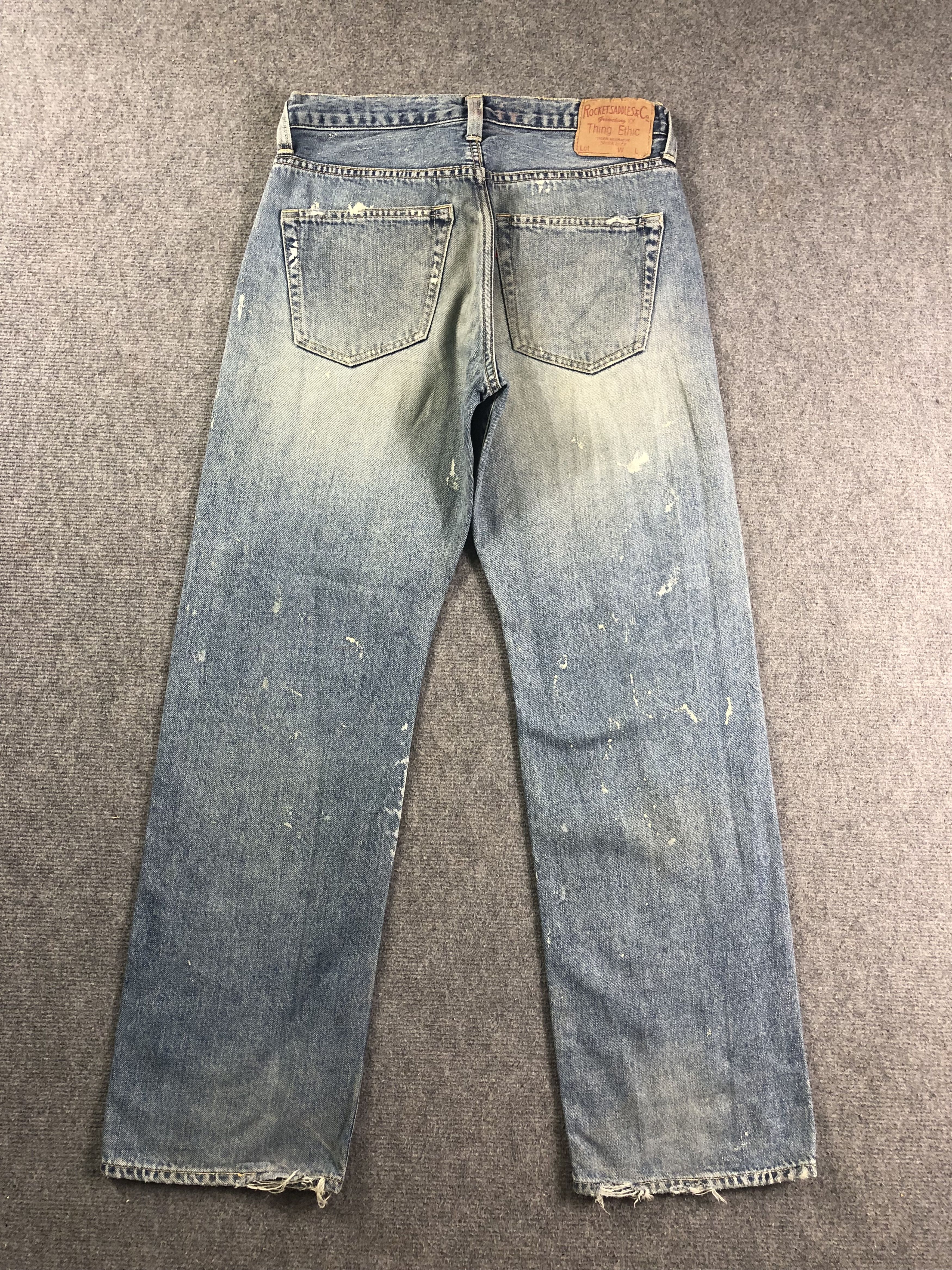 Other Rocket Saddles Selvedge Denim Jeans 30x30 Size US 30 / EU 46 - 12 Thumbnail