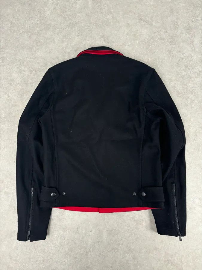 agnes b. Agnes b Black Wool Contrast Collar Perfecto Jacket Size US M / EU 48-50 / 2 - 7 Thumbnail