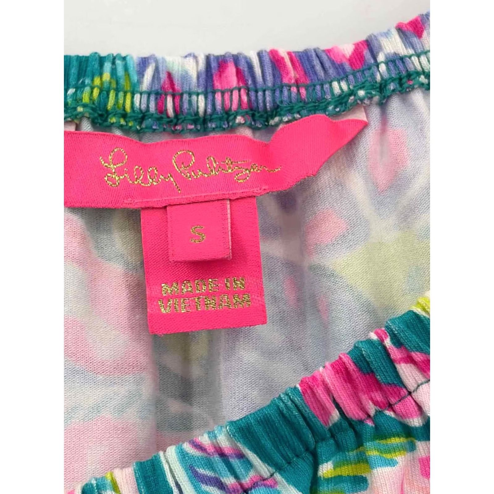 Lilly Pulitzer Lilly Pulitzer Blue Size Small Long Sleeve Blouse Size S / US 4 / IT 40 - 3 Thumbnail