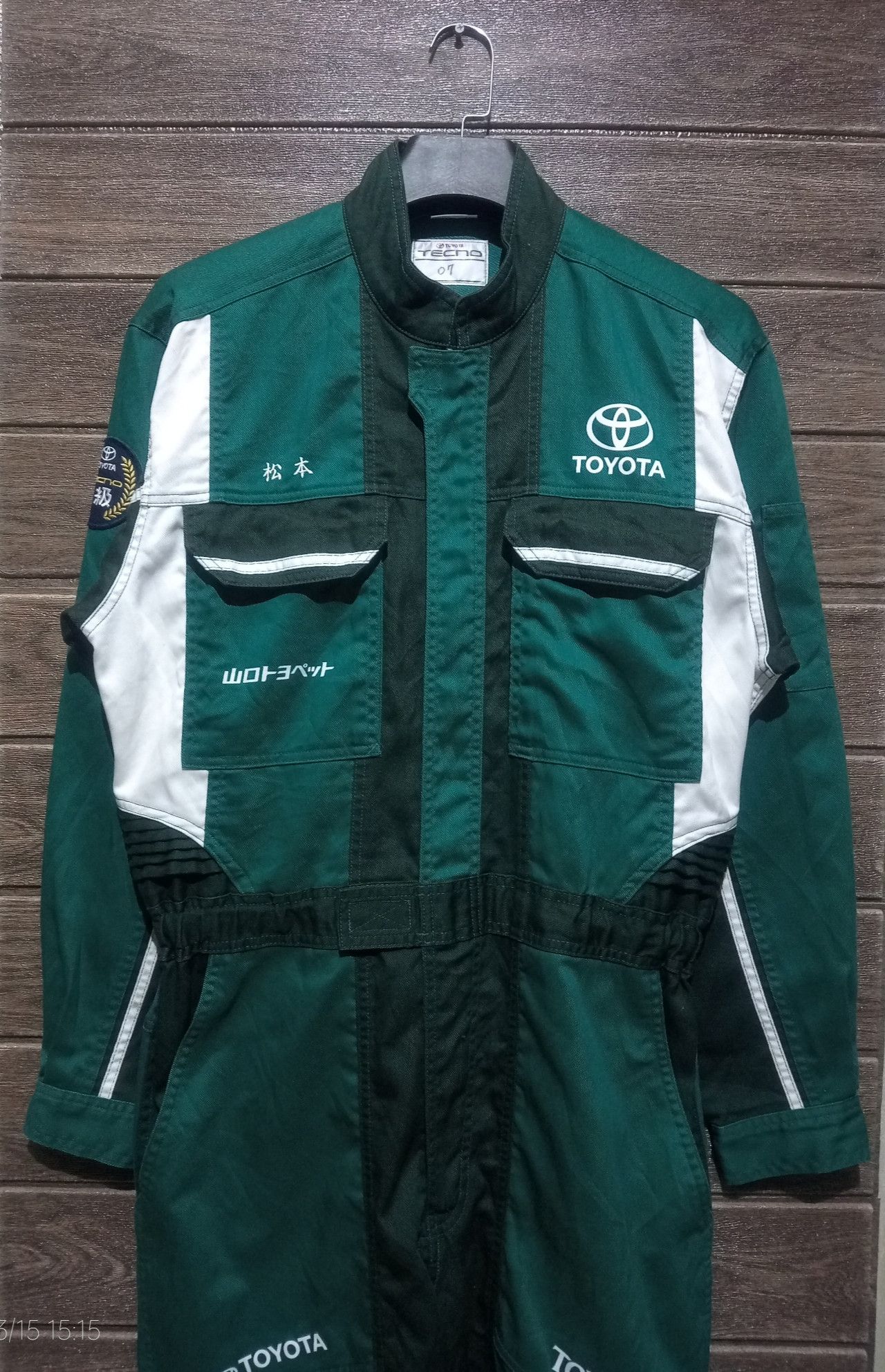 Japanese Brand Vintage '90s Toyota Toyopet Racing Coverall Size US 34 / EU 50 - 1 Thumbnail