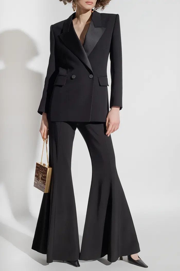 Saint Laurent Paris o1bcso1str0325 Double Breasted Tuxedo Jacket in Black Size L / US 10 / IT 46 - 4 Thumbnail