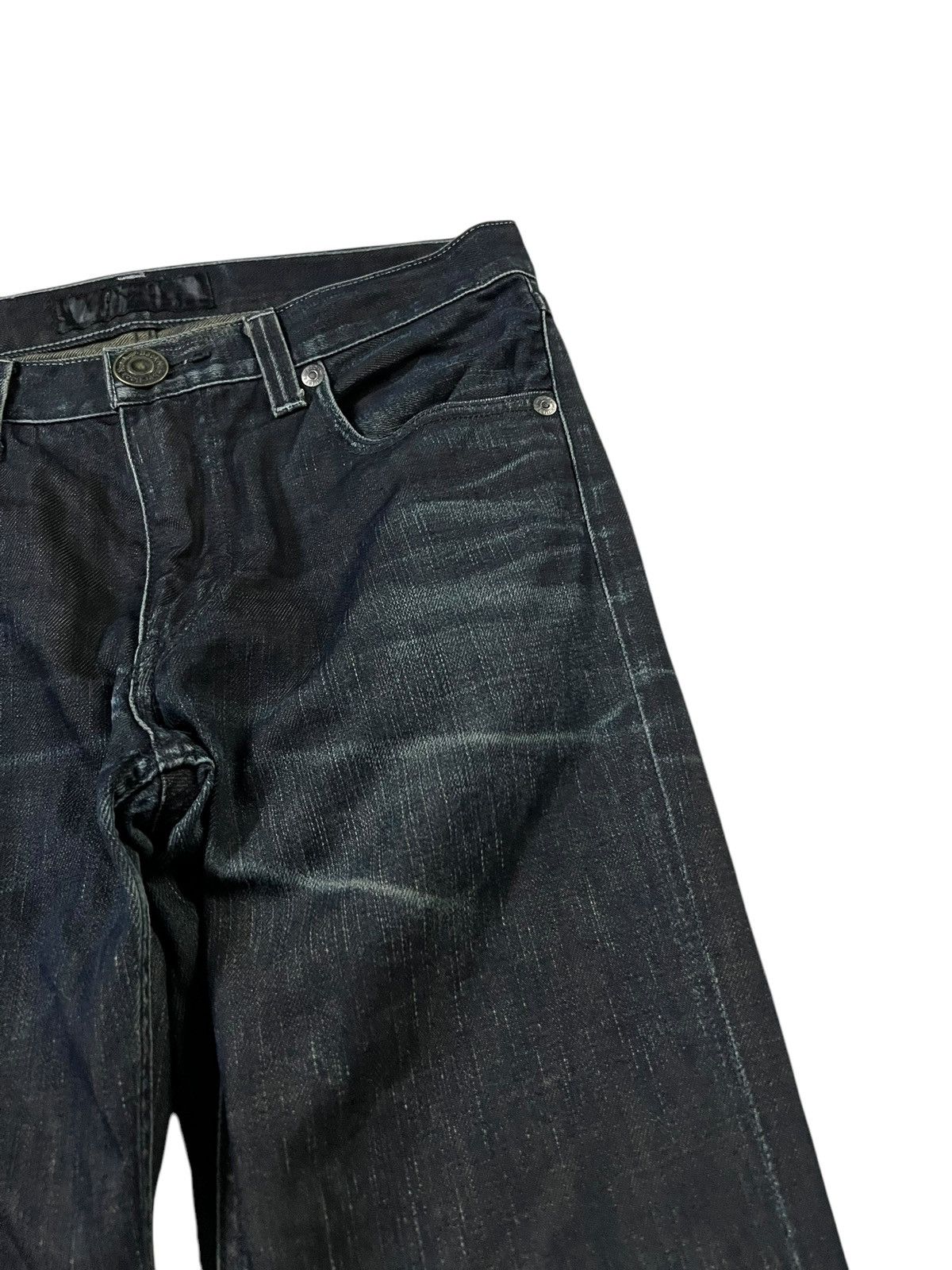 If Six Was Nine × Le Grande Bleu (L.G.B.) × Seditionaries BACK NUMBER BLACK LABEL CLAWMARK DENIM JEANS PUNK Size US 31 - 6 Thumbnail