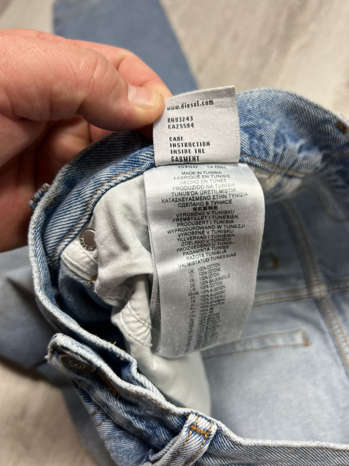 Diesel RARE Diesel Jeans With 3D Logo “D” Denim Pants Size US 30 / EU 46 - 21 Thumbnail