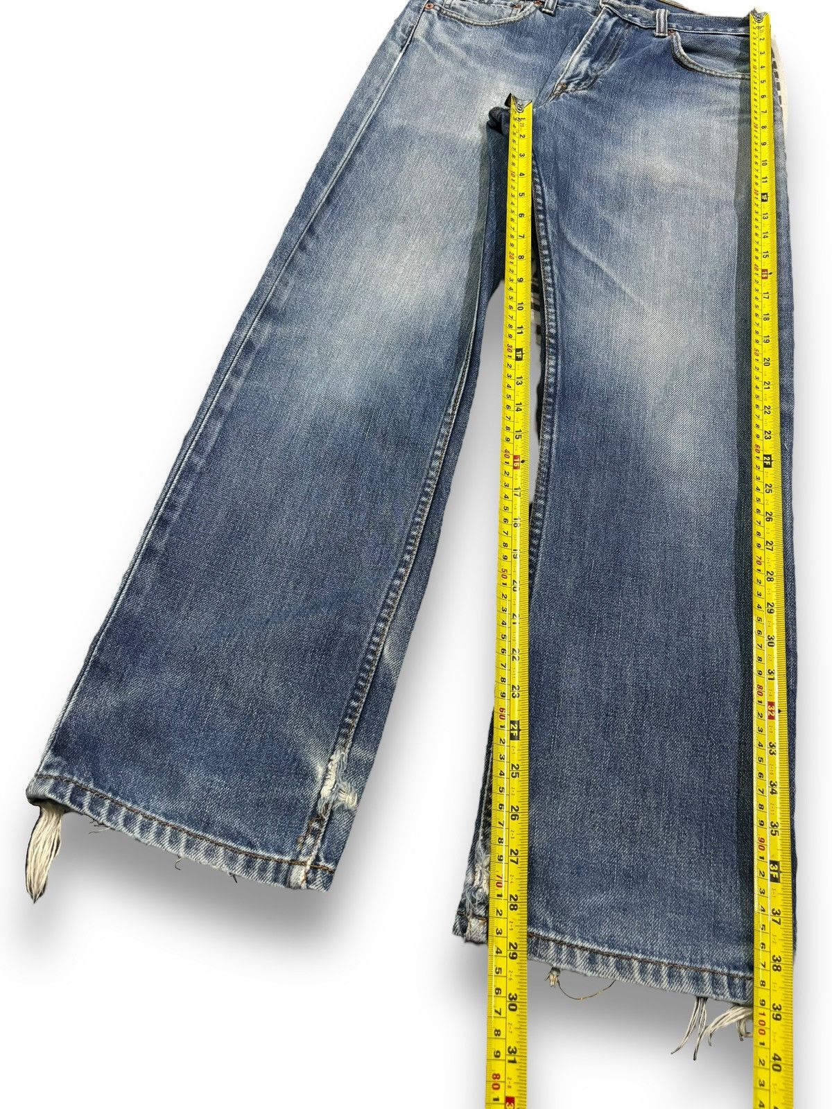 Levi's Vintage 90s Levis 505 Blue Wash Regular Fit Distressed Jeans Size US 29 - 16 Thumbnail