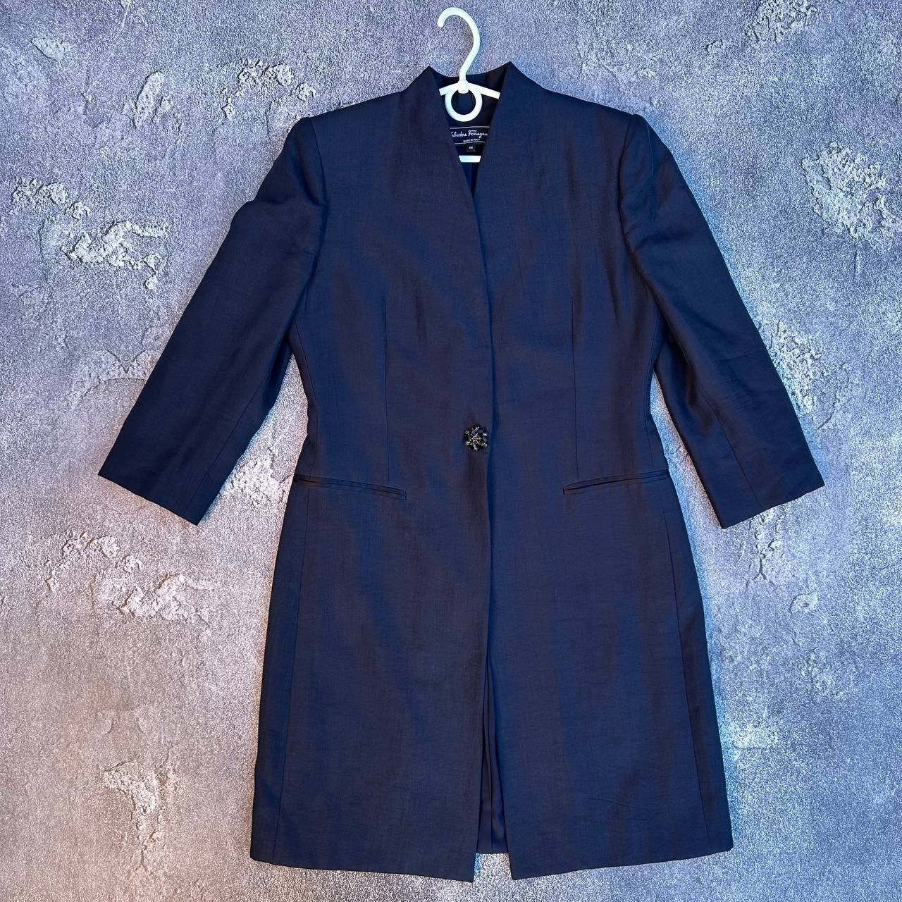 Salvatore Ferragamo Salvatore Ferragamo plain coat Size L / US 10 / IT 46 - 1 Thumbnail