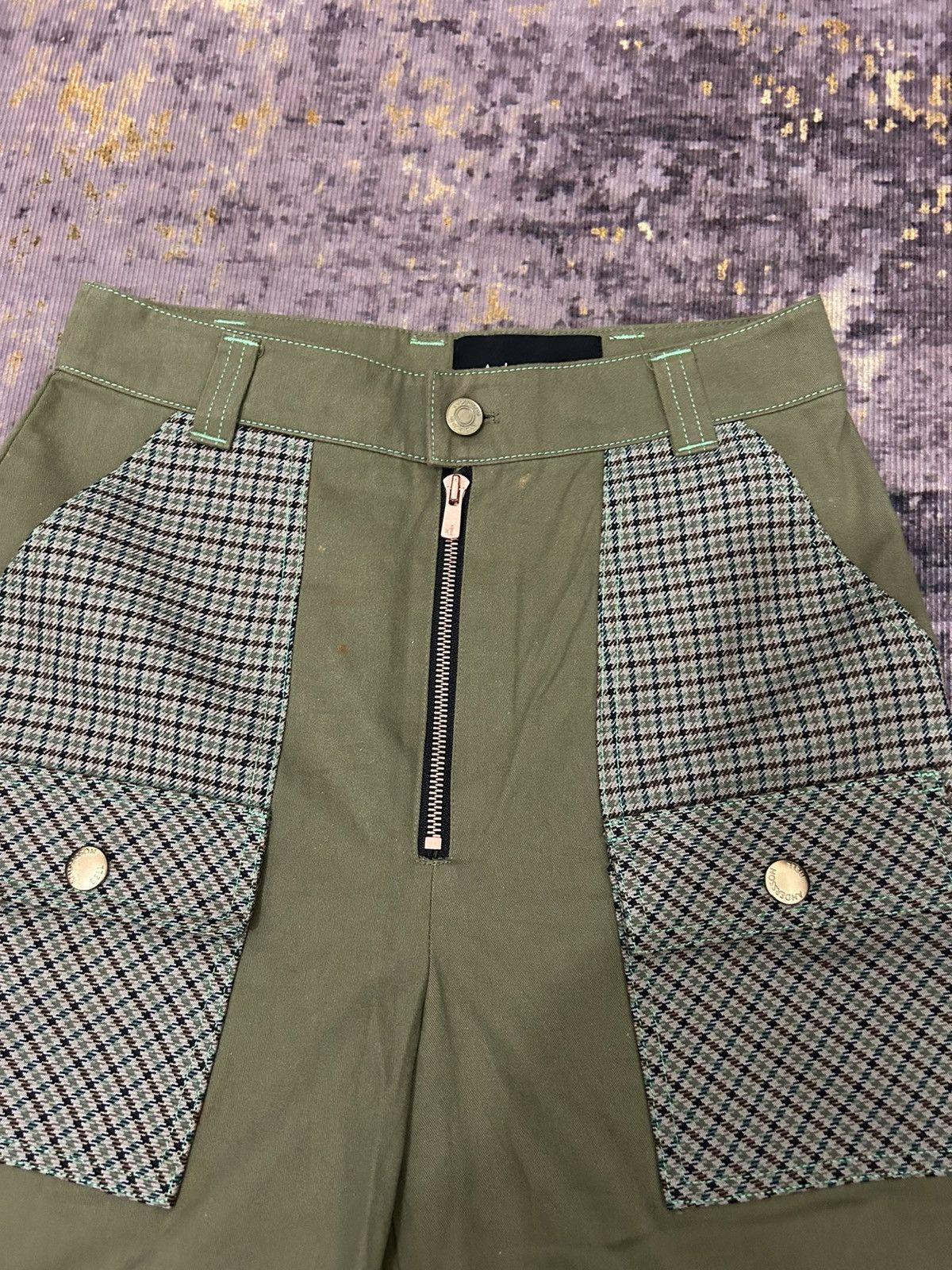 Andersson Bell Anderson Bell Plaid Pocket Pants Size US 27 - 10 Thumbnail