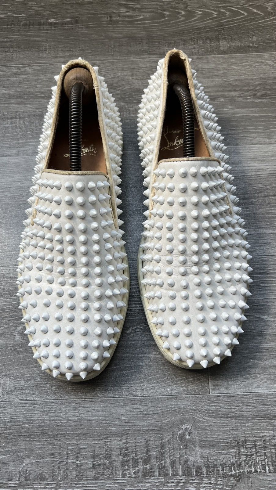 Christian Louboutin Christian Louboutin Men's Roller Boat Spiked Sneakers Size US 6 / EU 39 - 1 Thumbnail