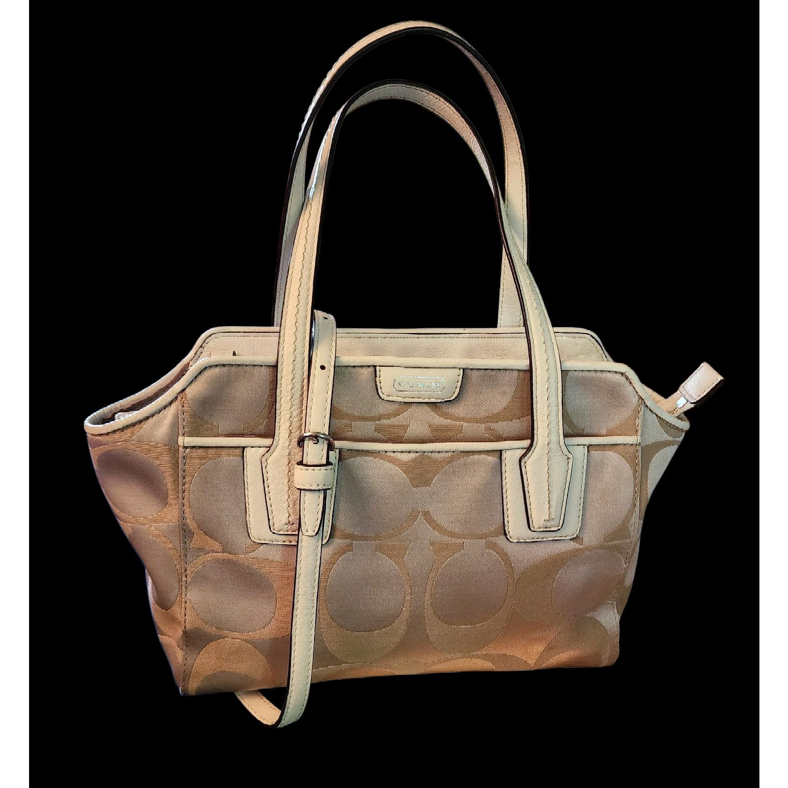 Coach Taylor Signature Mini Tote Cross Body Bag Style F28641 in Brown, Women's