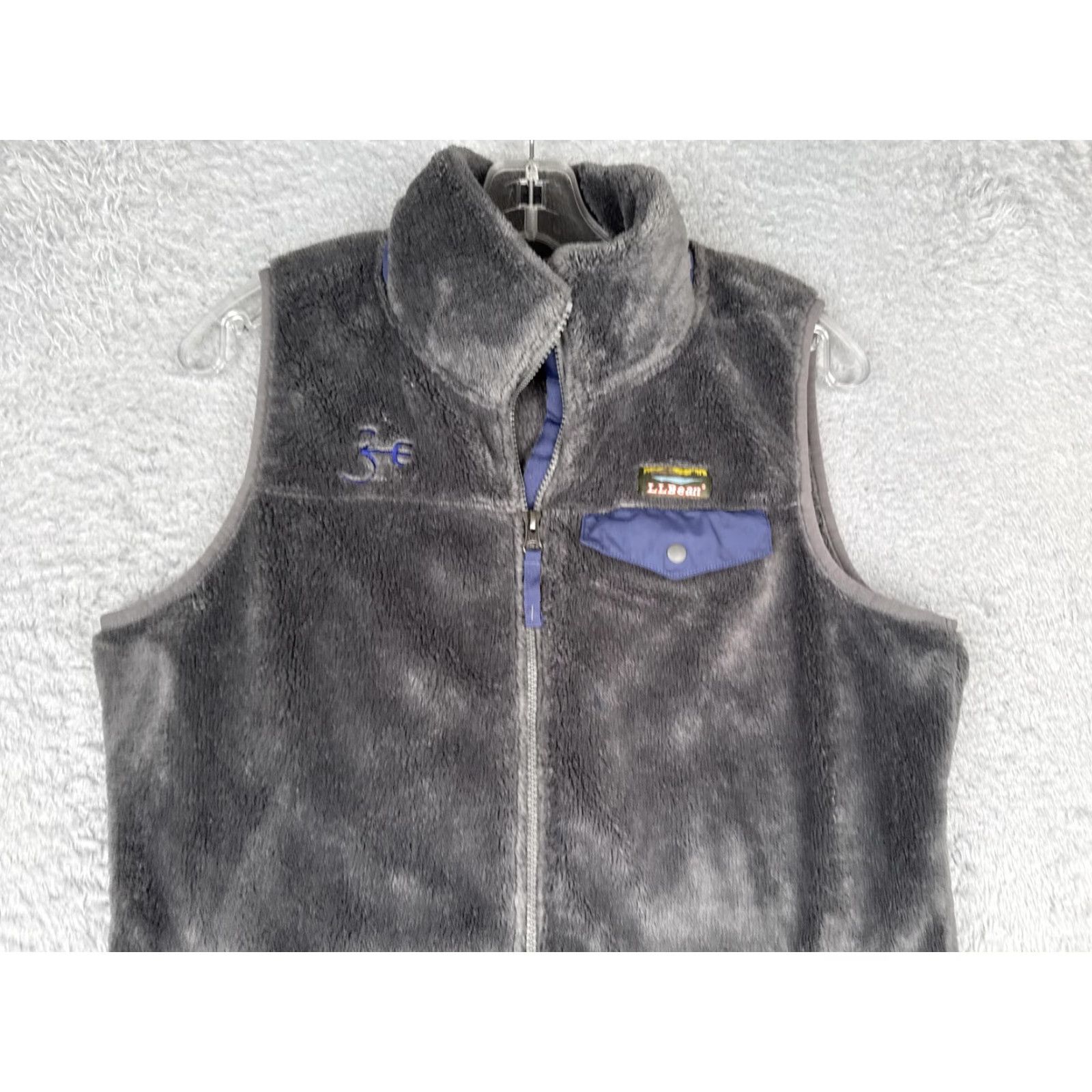 Vintage L.L.Bean Vest Women Small Gray Full Zip Chest Pocket Outdoor Hiking Warm Satin? (Note: The input preserved? No extra) Size S / US 4 / IT 40 - 7 Thumbnail