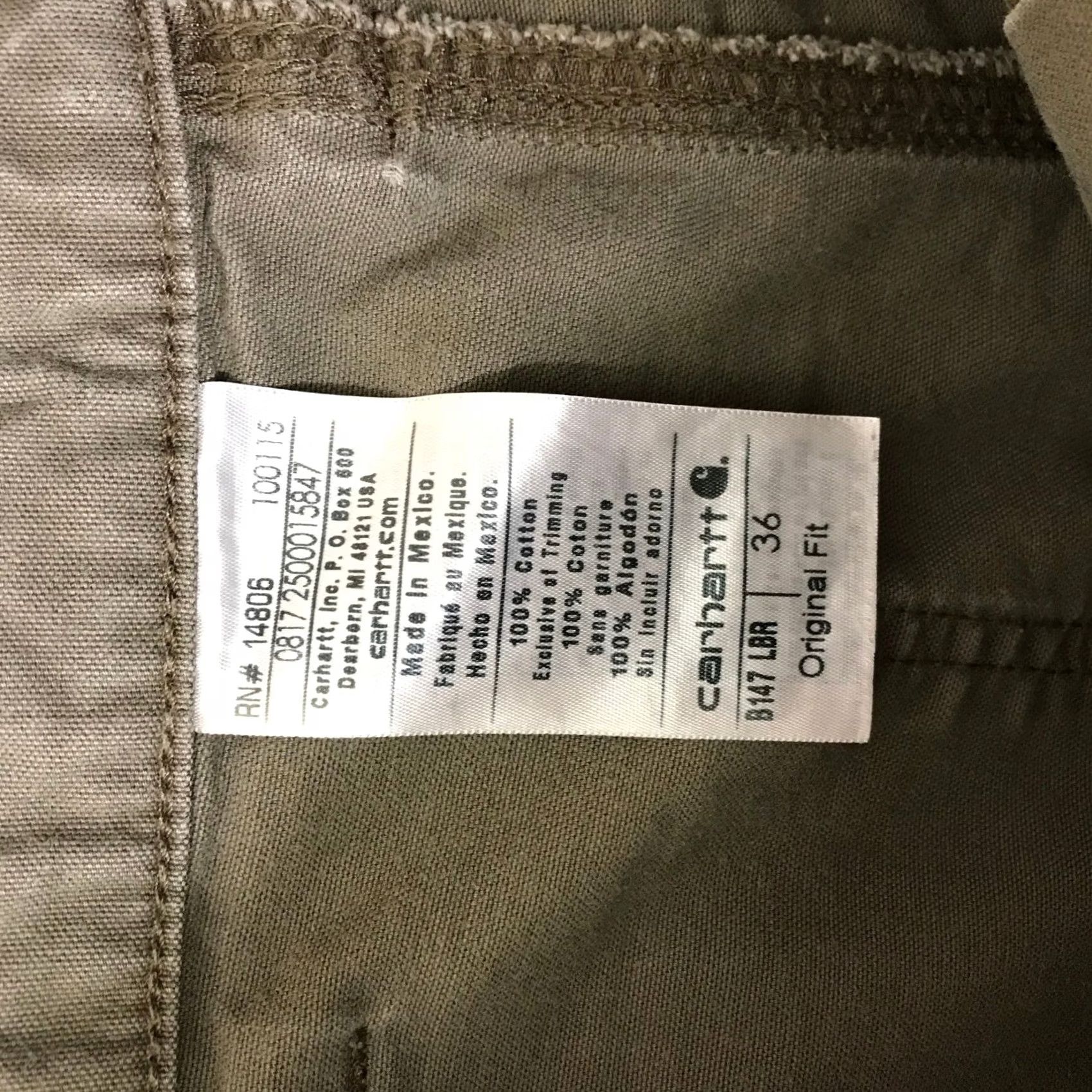 Carhartt Carhartt Original Fit Cargo Shorts Khaki Men's Size 36 Work Size US 36 / EU 52 - 7 Thumbnail