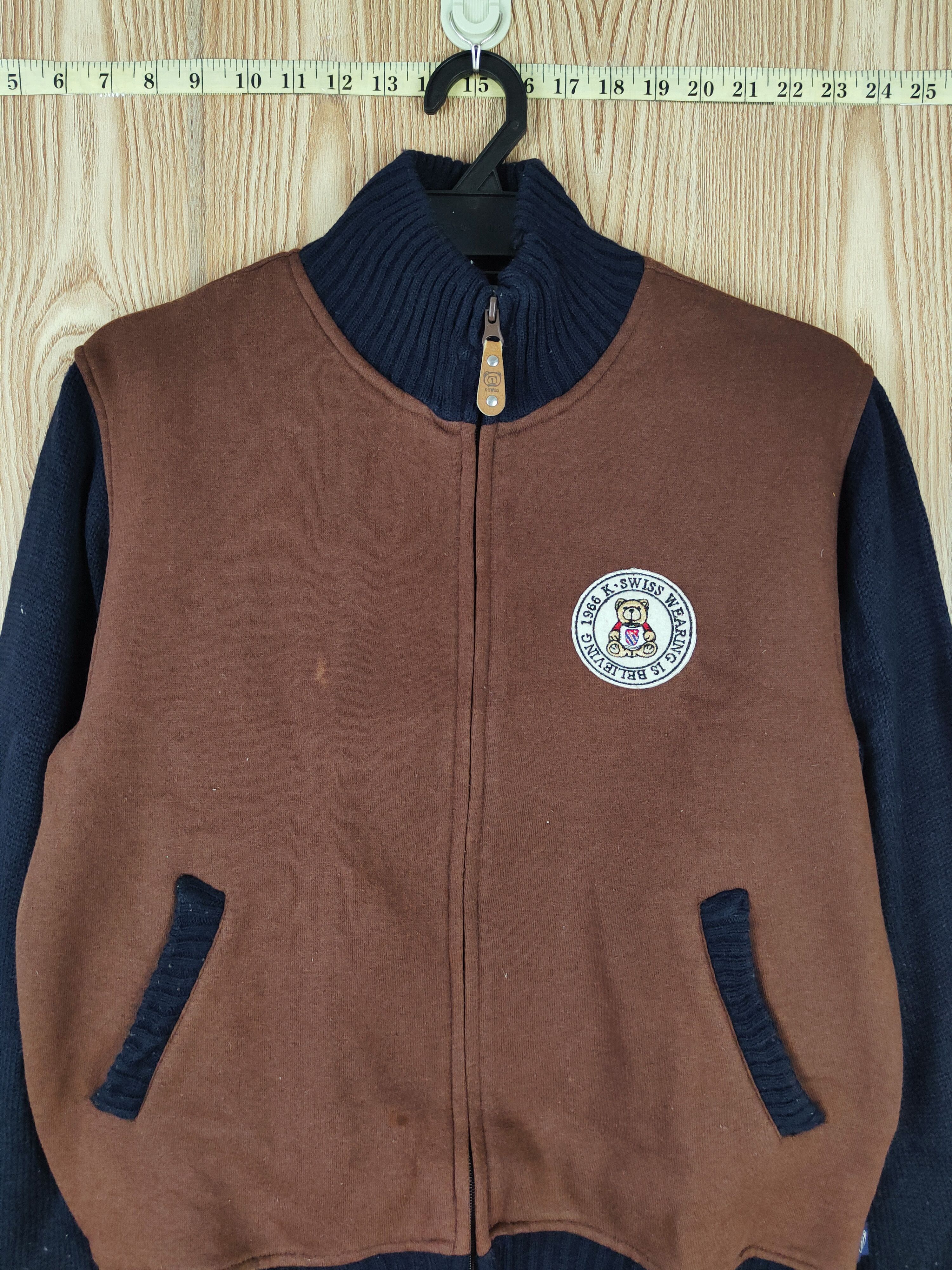 K-Swiss K Swiss Dark Brown Vintage Varsity Jackets Size US M / EU 48-50 / 2 - 2 Thumbnail