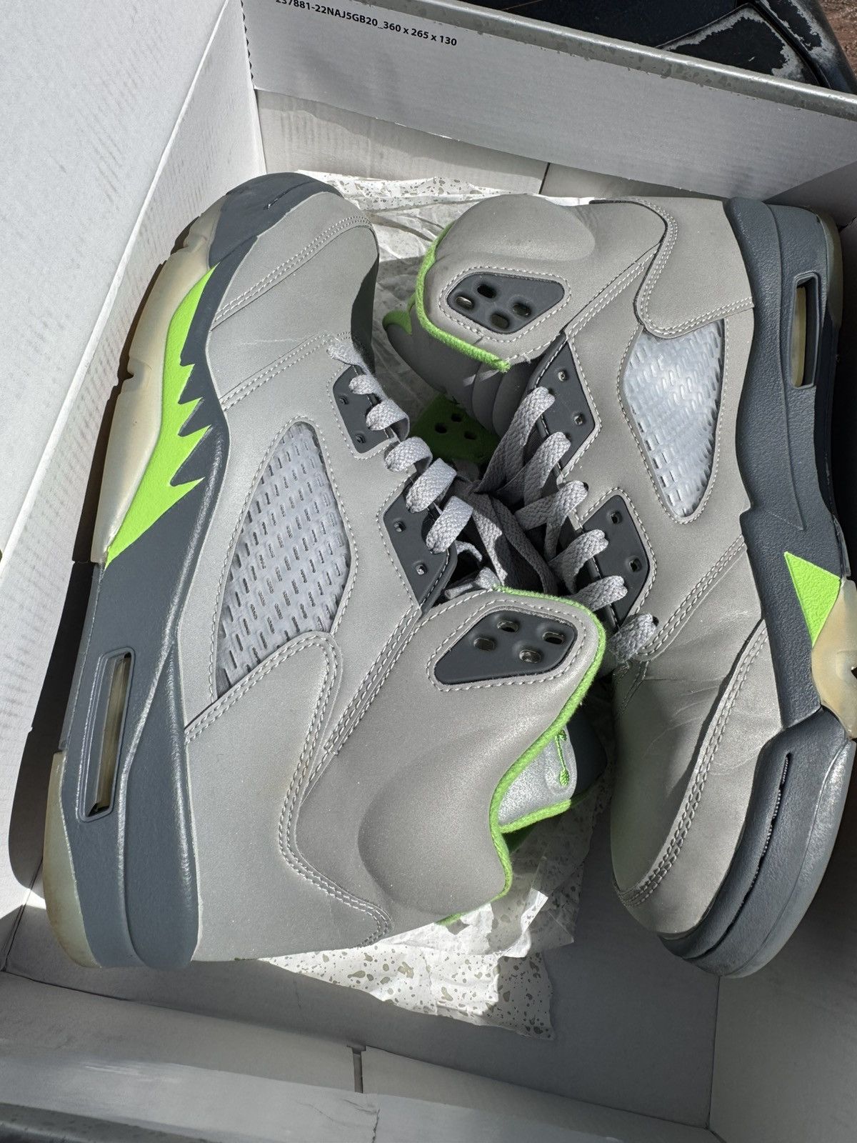 Air Jordan 5 Green Bean