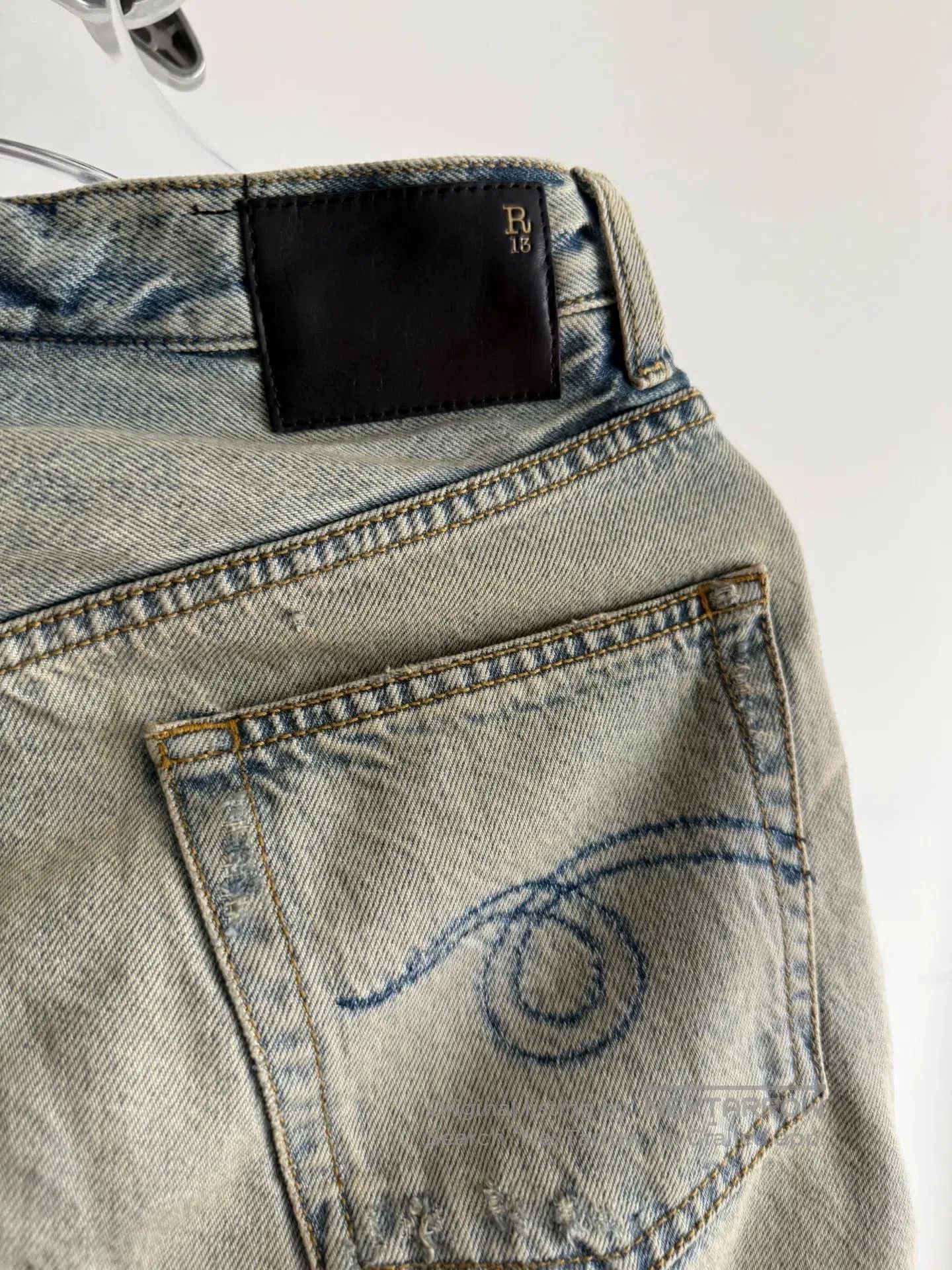 R13 R13 Distressed Vintage Denim Jeans. Size 27" / US 4 / IT 40 - 4 Thumbnail
