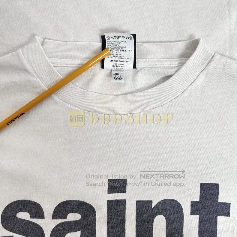 Saint Michael Saint Michael Slogan LOGO short sleeves Size US XXL / EU 58 / 5 - 7 Thumbnail