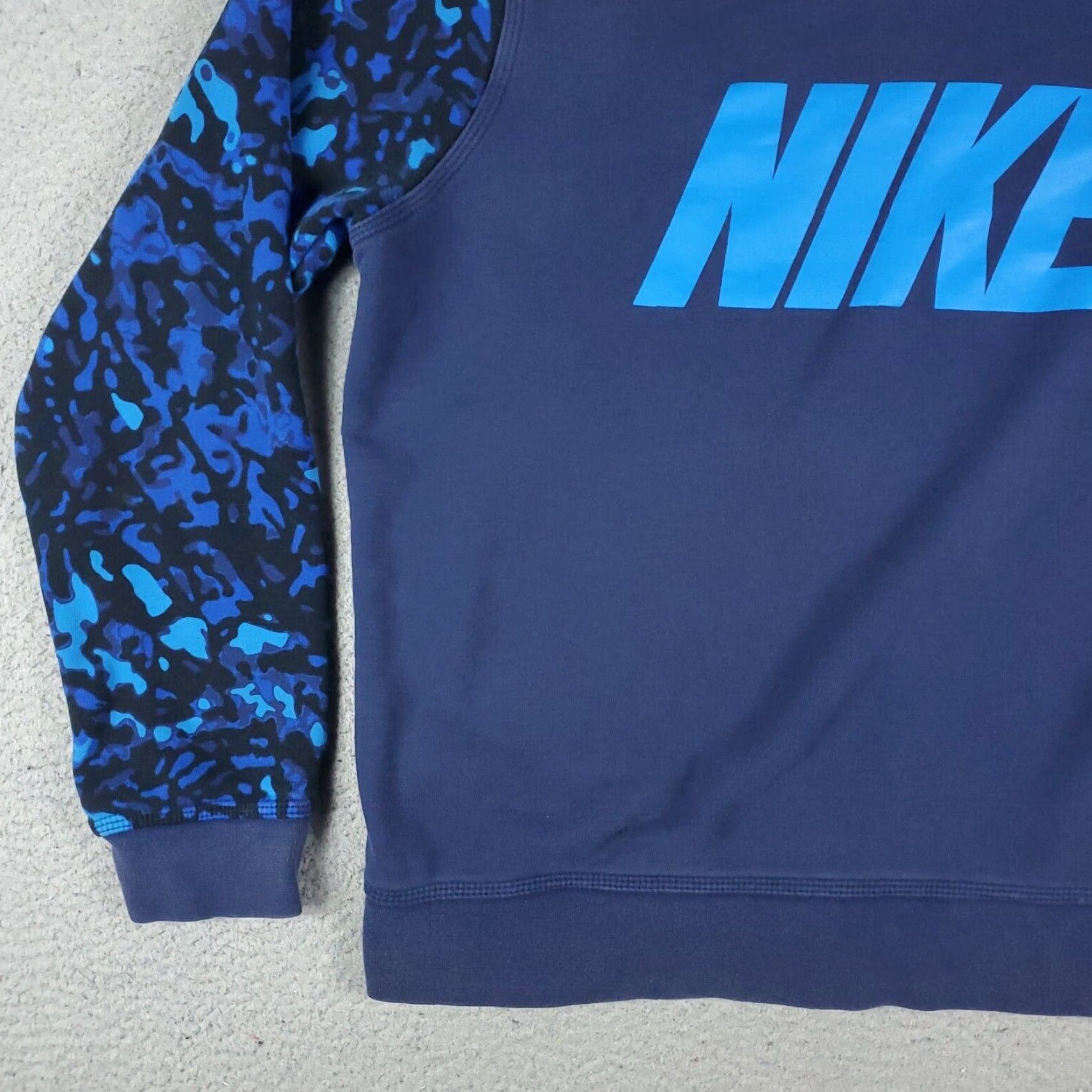 Nike Nike Camouflage Pullover Sweater Sweatshirt Blue XL Mens Size US XL / EU 56 / 4 - 3 Thumbnail