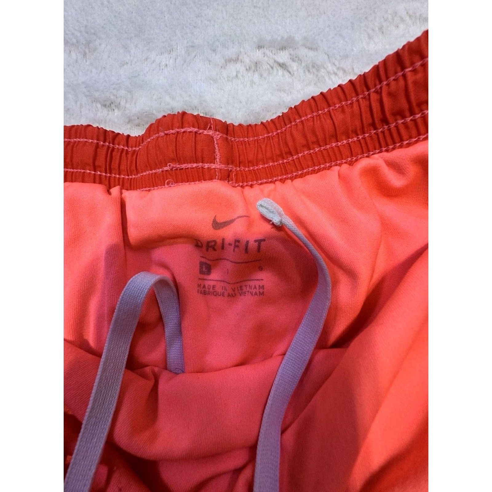 Nike Nike Shorts Women’s Large Ombré Orange Lined Dri-Fit Athletic Active Workout Run Size 32" / US 10 / IT 46 - 3 Thumbnail